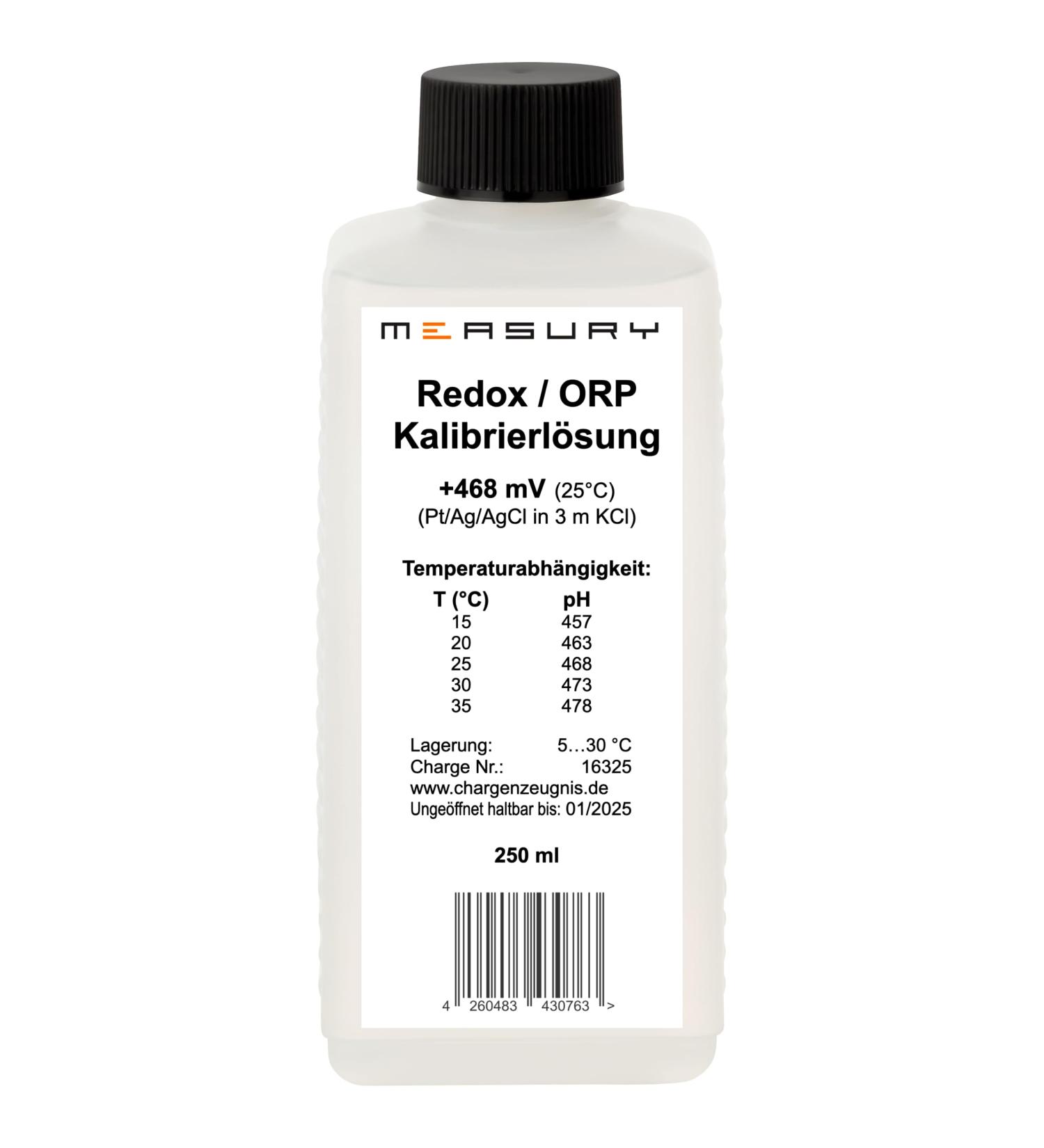 Redox ORP calibration solution 468mV - 250 ml buffer solution calibration liquid