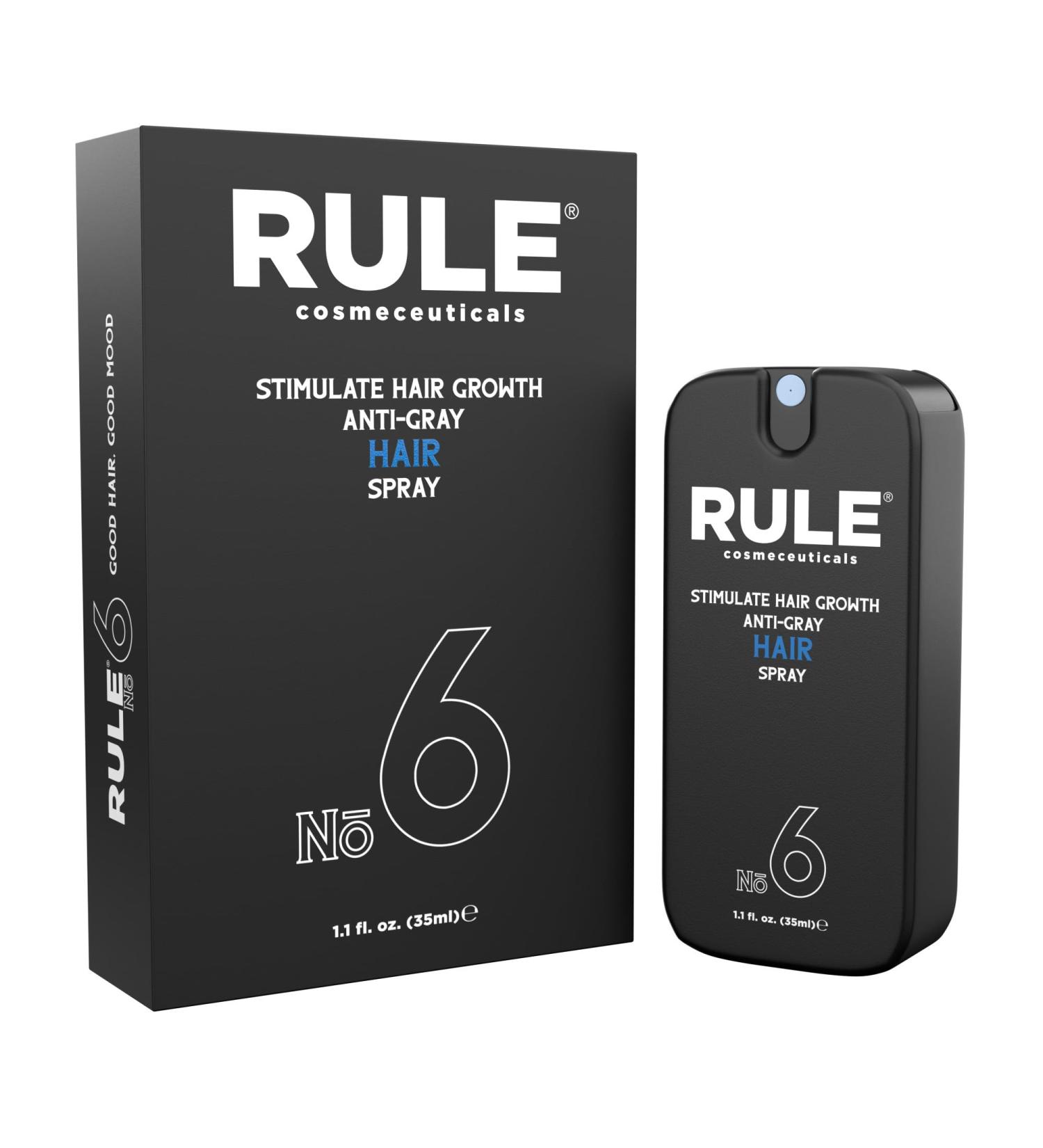RULE Hair Growth Spray | Anti Grey Hair Treatment | Minoxidil Alternative for Men | Natural Hair Color Restorer | Stop Hair Loss & Thinning - Buy Online on SooperMarket.com
