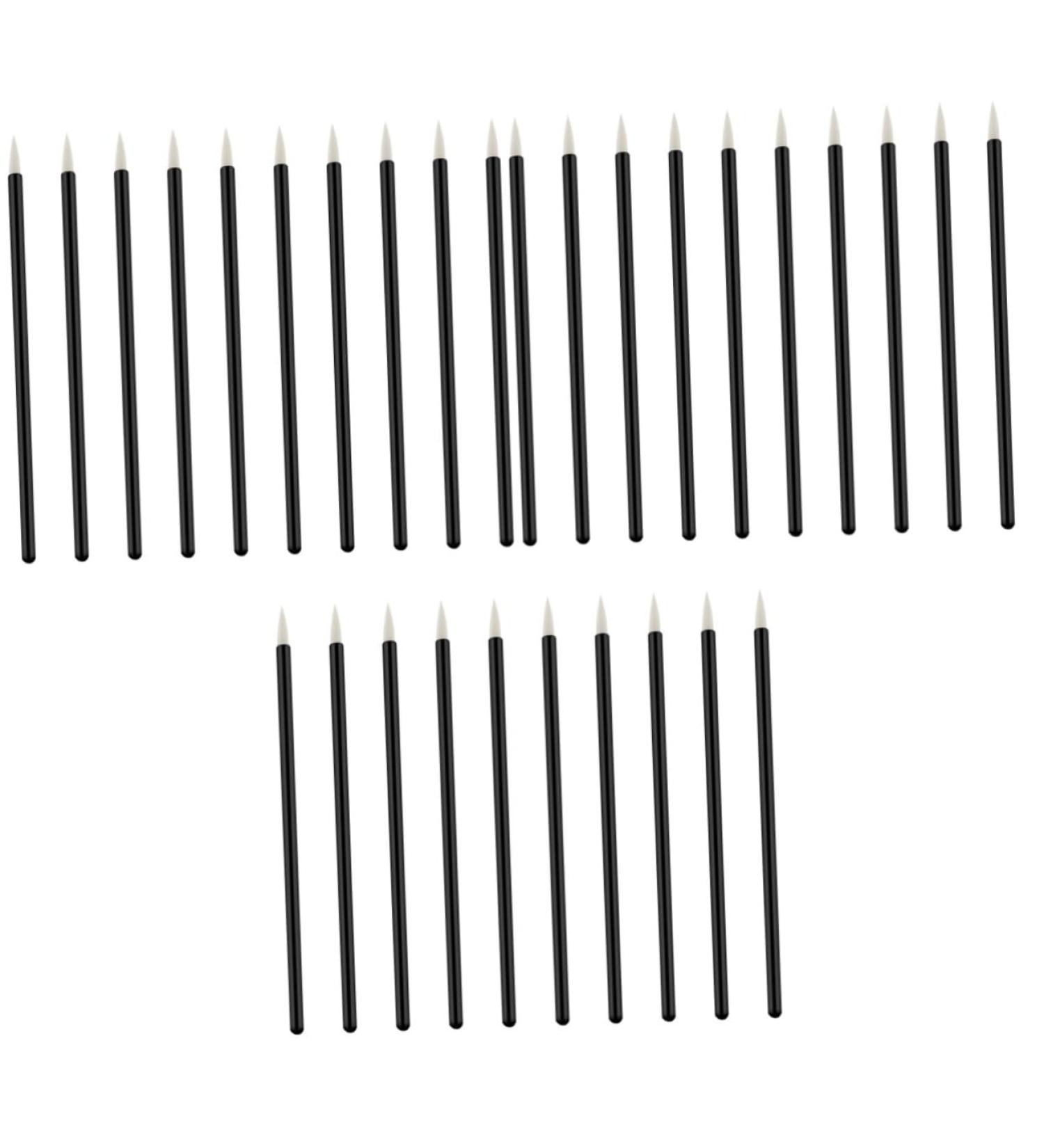 Healeved 300 Pcs Cosmetics Brush Cosmetic Brush Eyeliner Brush Applicator Facial Wand Face Wand White - Buy Online on SooperMarket.com