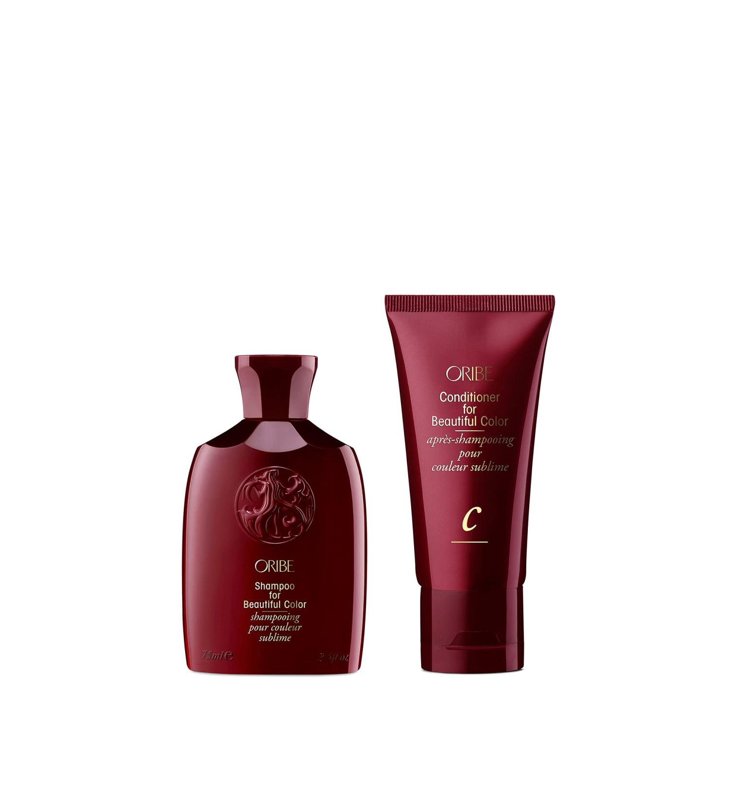 Oribe Beautiful Color Shampoo and Conditioner Travel Bundle - Maintain Vibrant Hair on the Go - Buy Online on SooperMarket.com