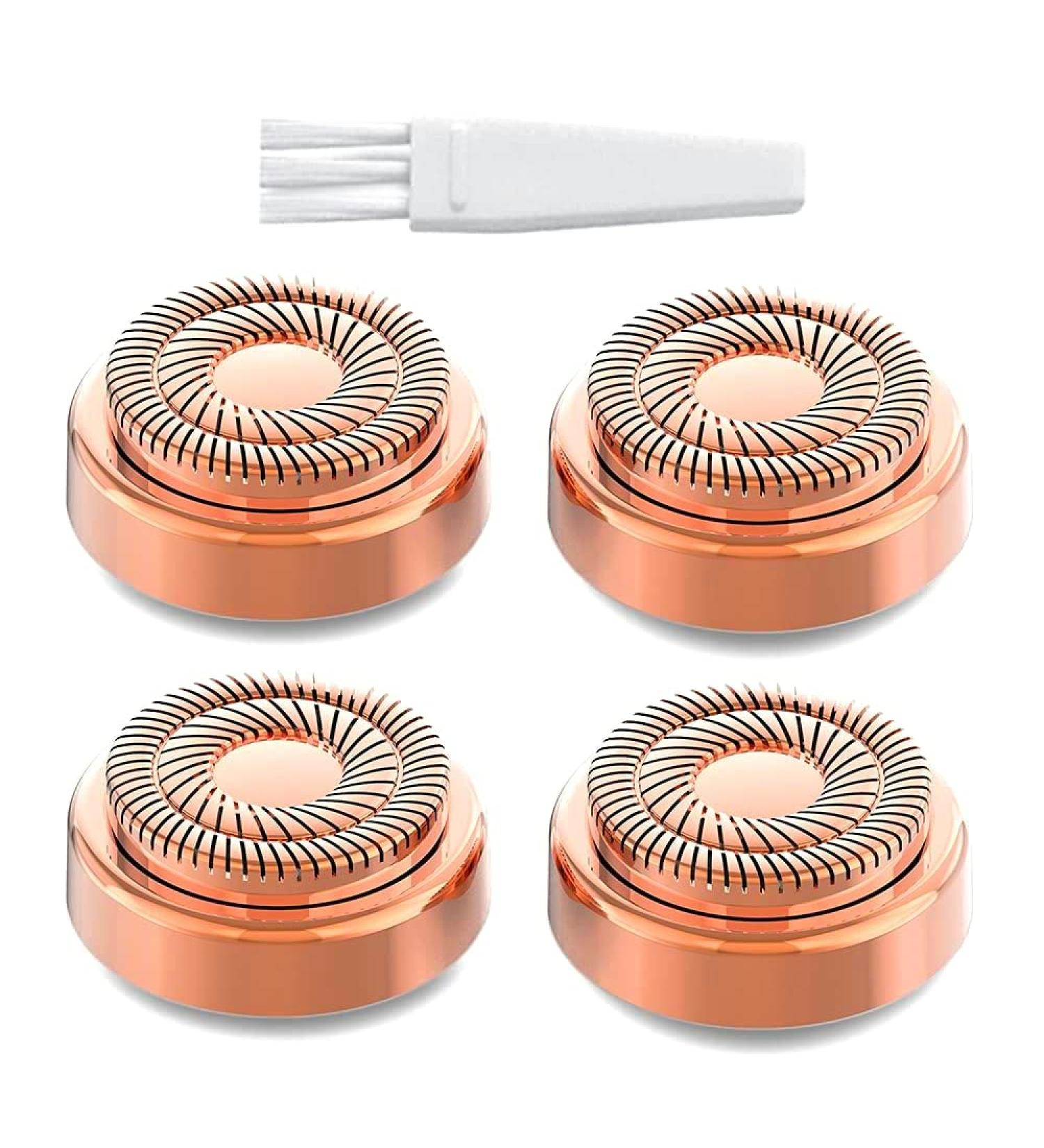 Stouch Generation 2 Double Halo Facial Hair Remover Replacement Heads - 4 Gold Rose Blades for Women's Painless Epilator - As Seen on TV - Buy Online on SooperMarket.com