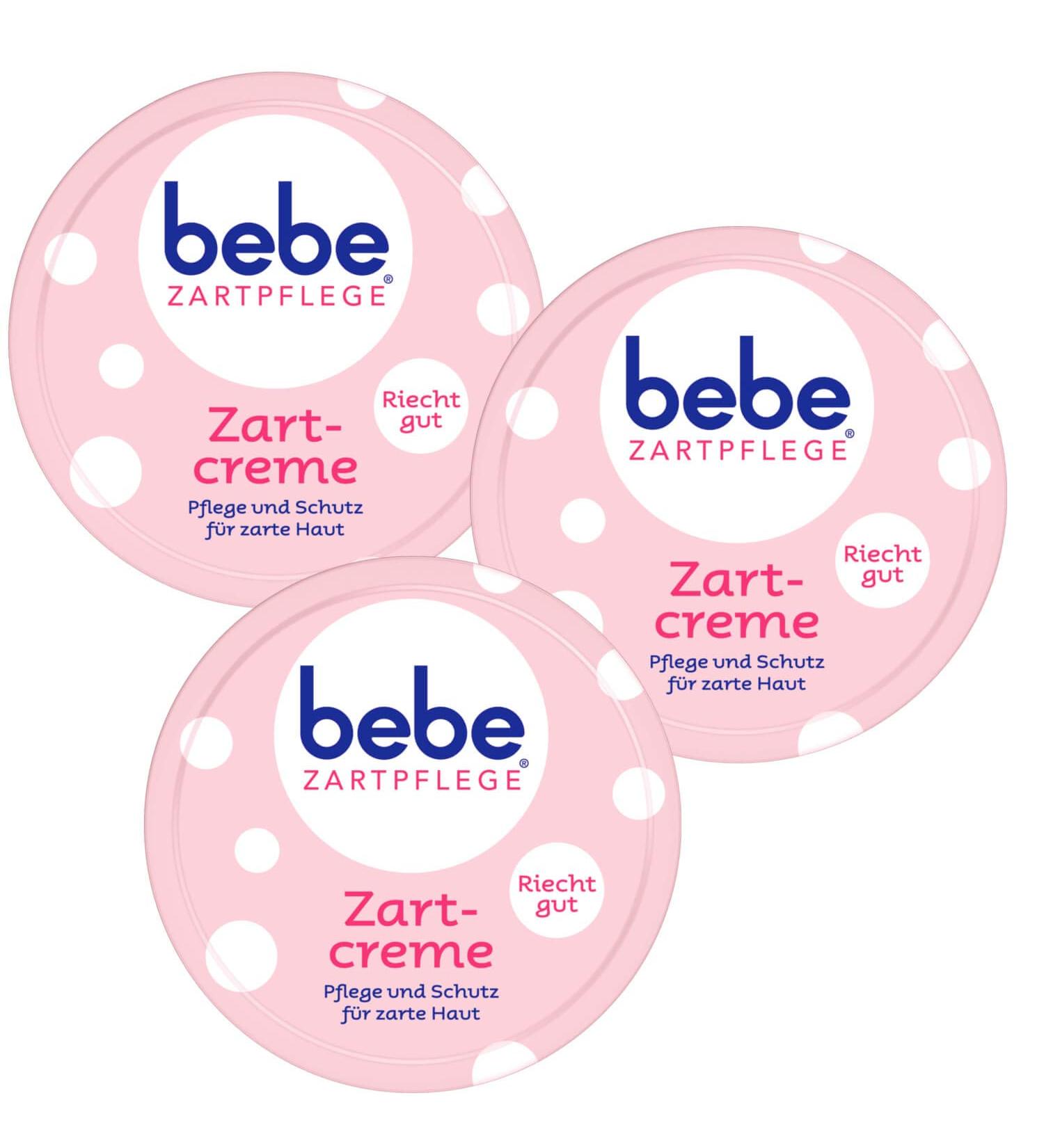 Buy 3x 150 ml Bebe Zartpflege Zartcreme - Care & Protection for Delicate Skin | Pleasant Fragrance | International Shipping - Buy Online on SooperMarket.com