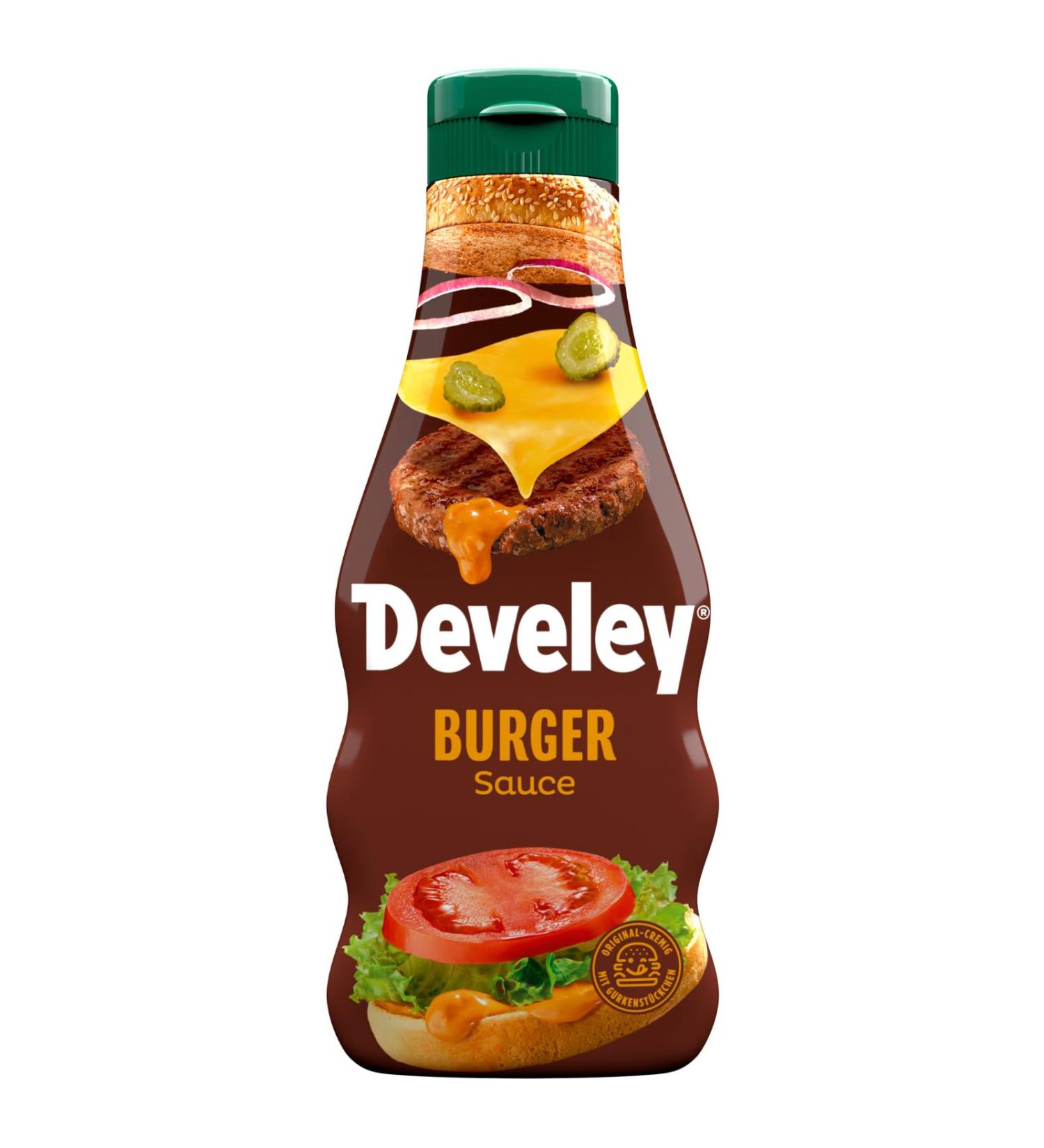 Buy Develey Burger Sauce 250ml - Creamy Original Sauce with Cucumber Pieces | International Shipping Available - Buy Online on SooperMarket.com