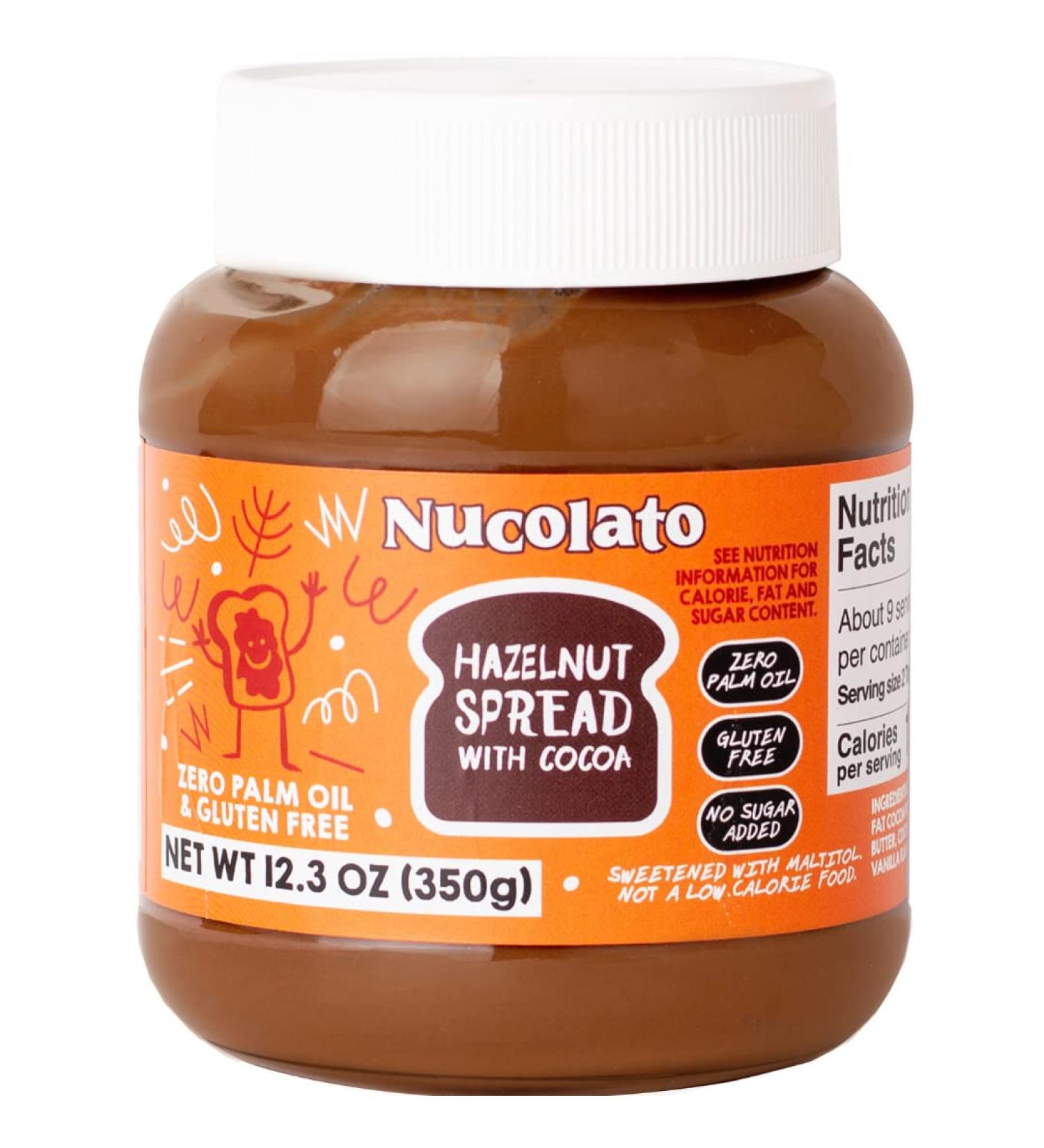 Nucolato Hazelnut Spread | Diabetic & Keto Friendly Snack | Gluten Free, Low Carb, Healthy Option - 12.3 OZ - Buy Online on SooperMarket.com