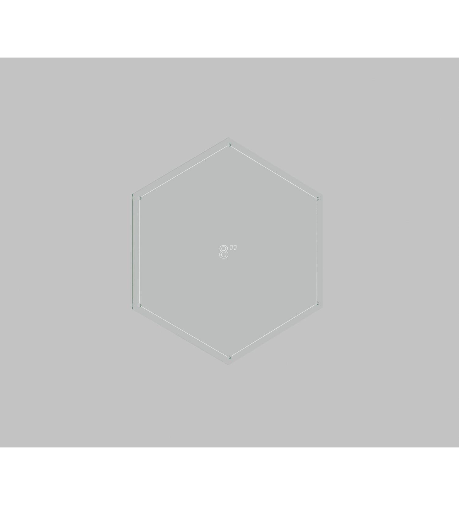 Hexagon Quilting Template 8 with 1/4 Inch Seam Allowance - Premium Quilting Tool - Buy Online on SooperMarket.com