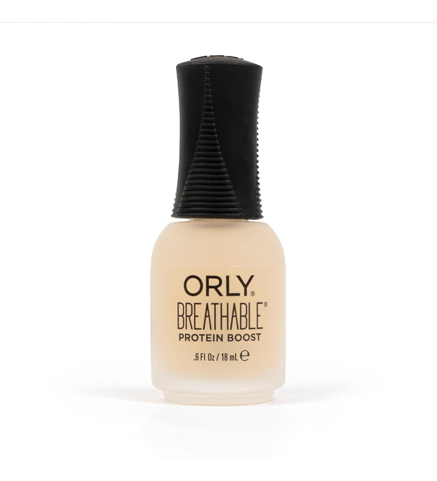 ORLY Breathable Protein Boost prevents splitting and peeling for stronger nails.