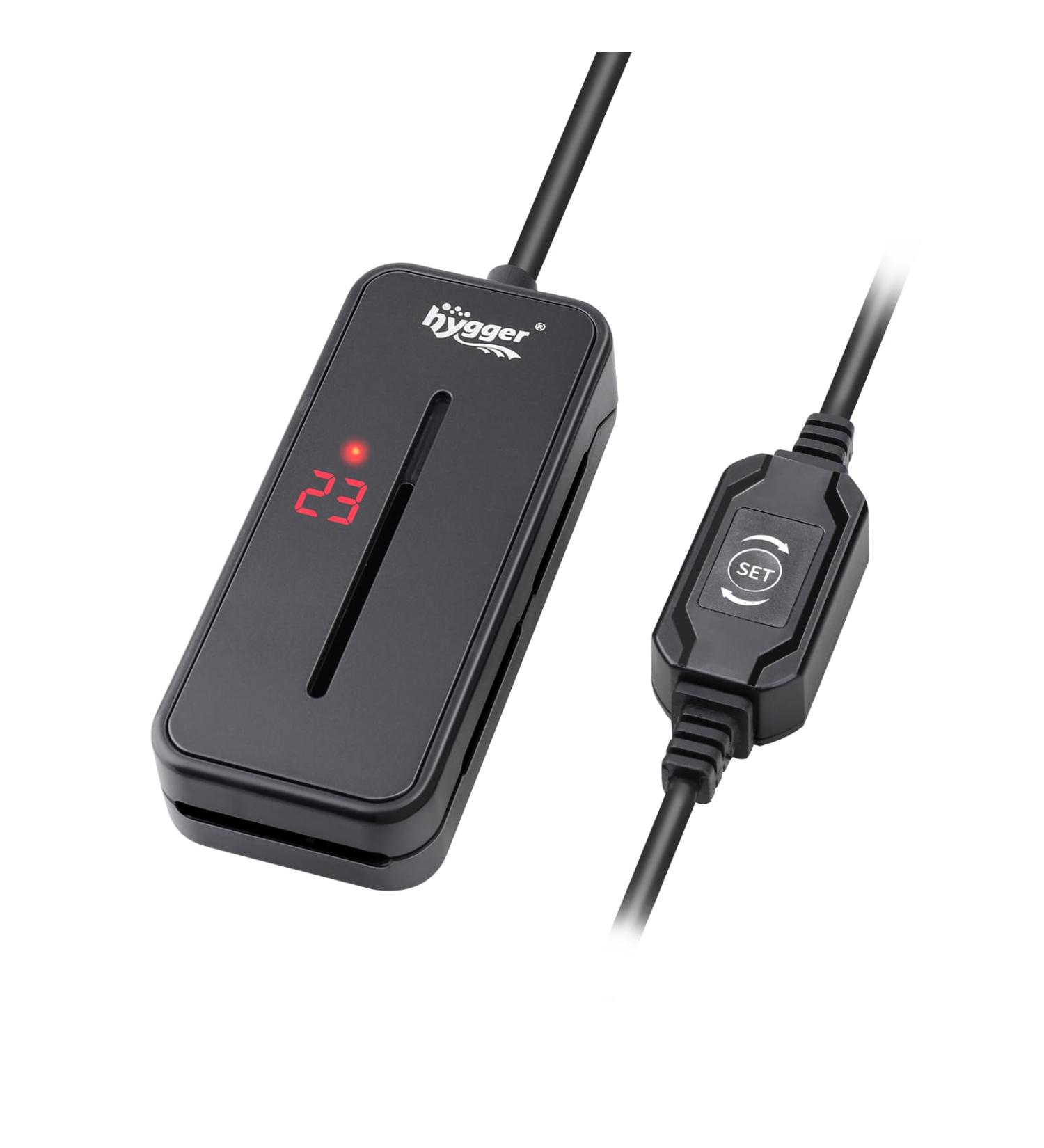 Hygger Mini Aquarium Heater 100W - Ideal for 38-76L Tanks | Thermostat for Fresh & Saltwater Aquariums - Buy Online on SooperMarket.com