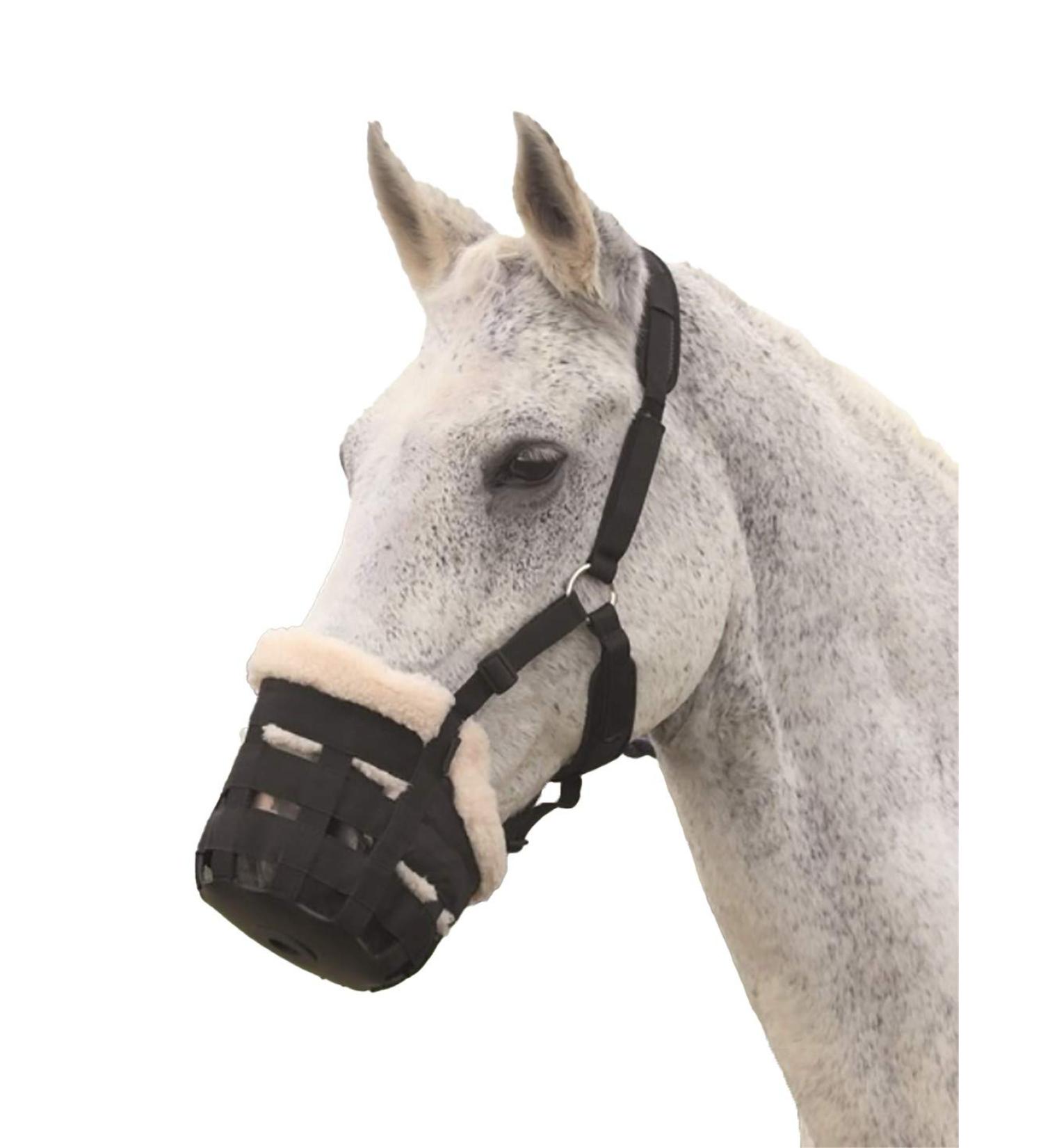 Shires Deluxe Grass Muzzle Full - Prevents Overeating for Horses - Buy Online on SooperMarket.com