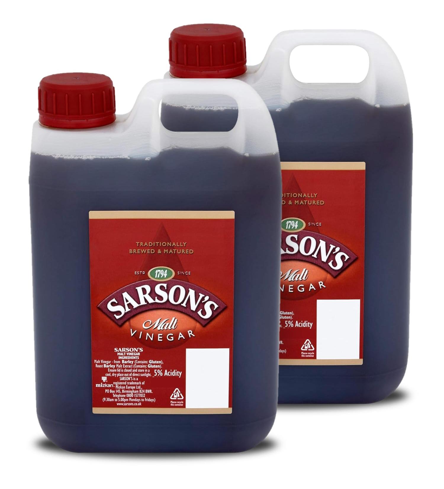 Sarsons Malt Vinegar - 2x5ltr