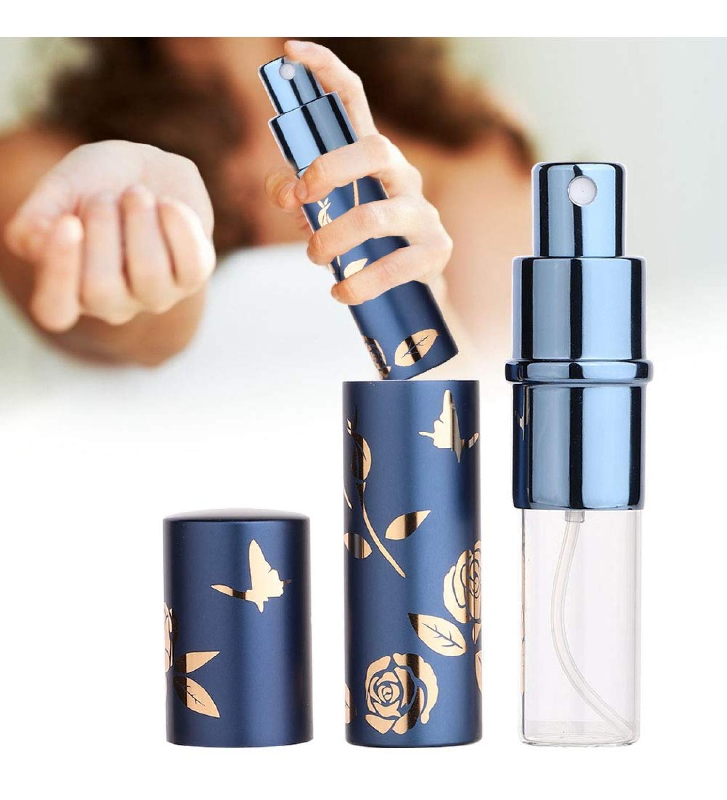 Portable Refillable Perfume Bottle - 10ml Aluminum Atomizer Spray - Travel-Friendly Cosmetic Container - Buy Online on SooperMarket.com