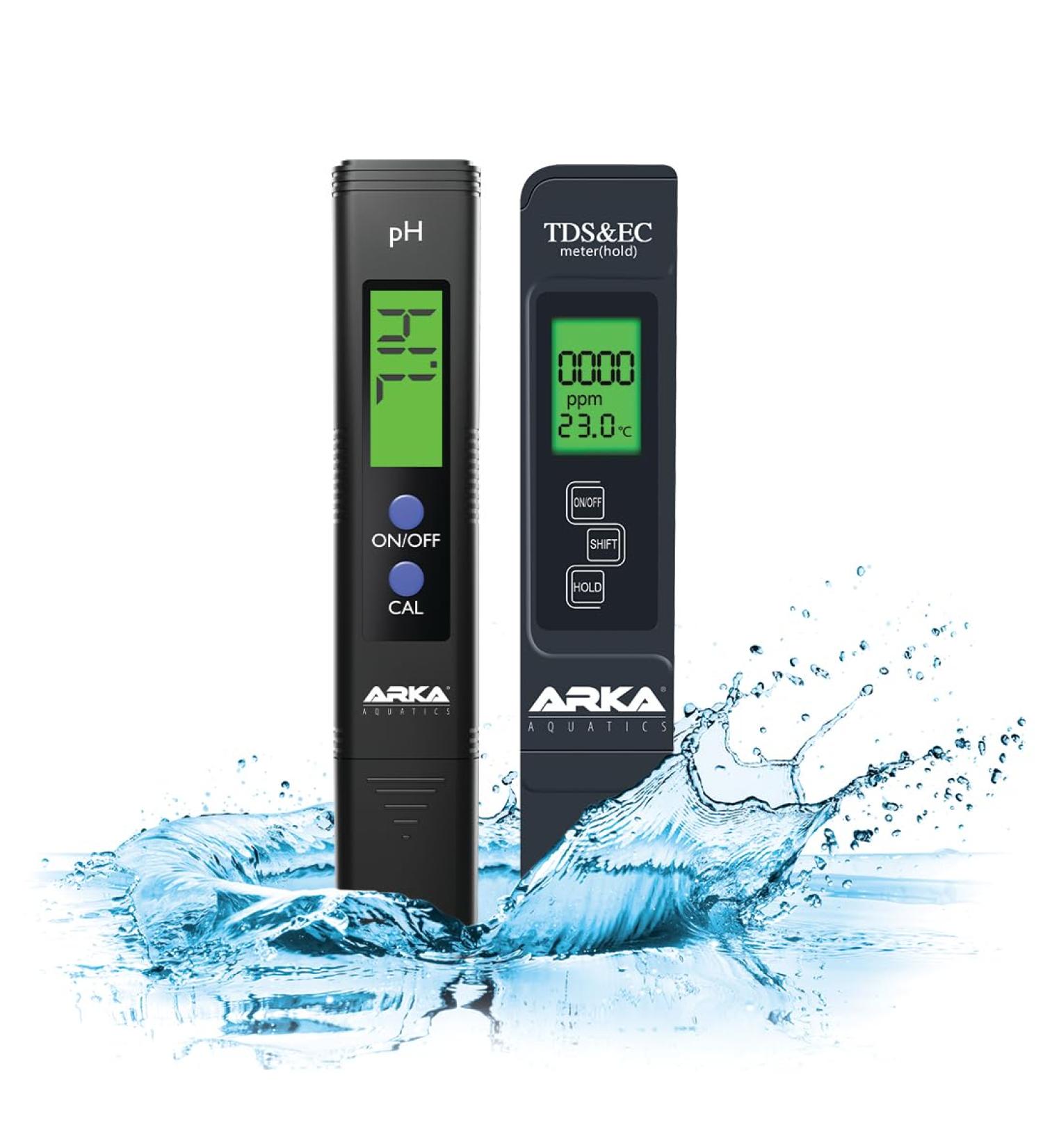 Arka Myaqua Set - PH & TDS/EC Measuring Device for Aquariums Pools Ponds & Drinking Water | Accurate Water Quality Testing - Buy Online on SooperMarket.com