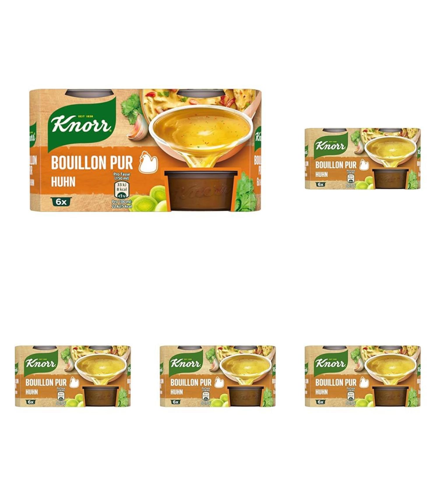 Buy Knorr Bouillon Pur Chicken - 6x28g (Pack of 5) | Delicious & Flavorful Chicken Bouillon | International Shipping Available - Buy Online on SooperMarket.com
