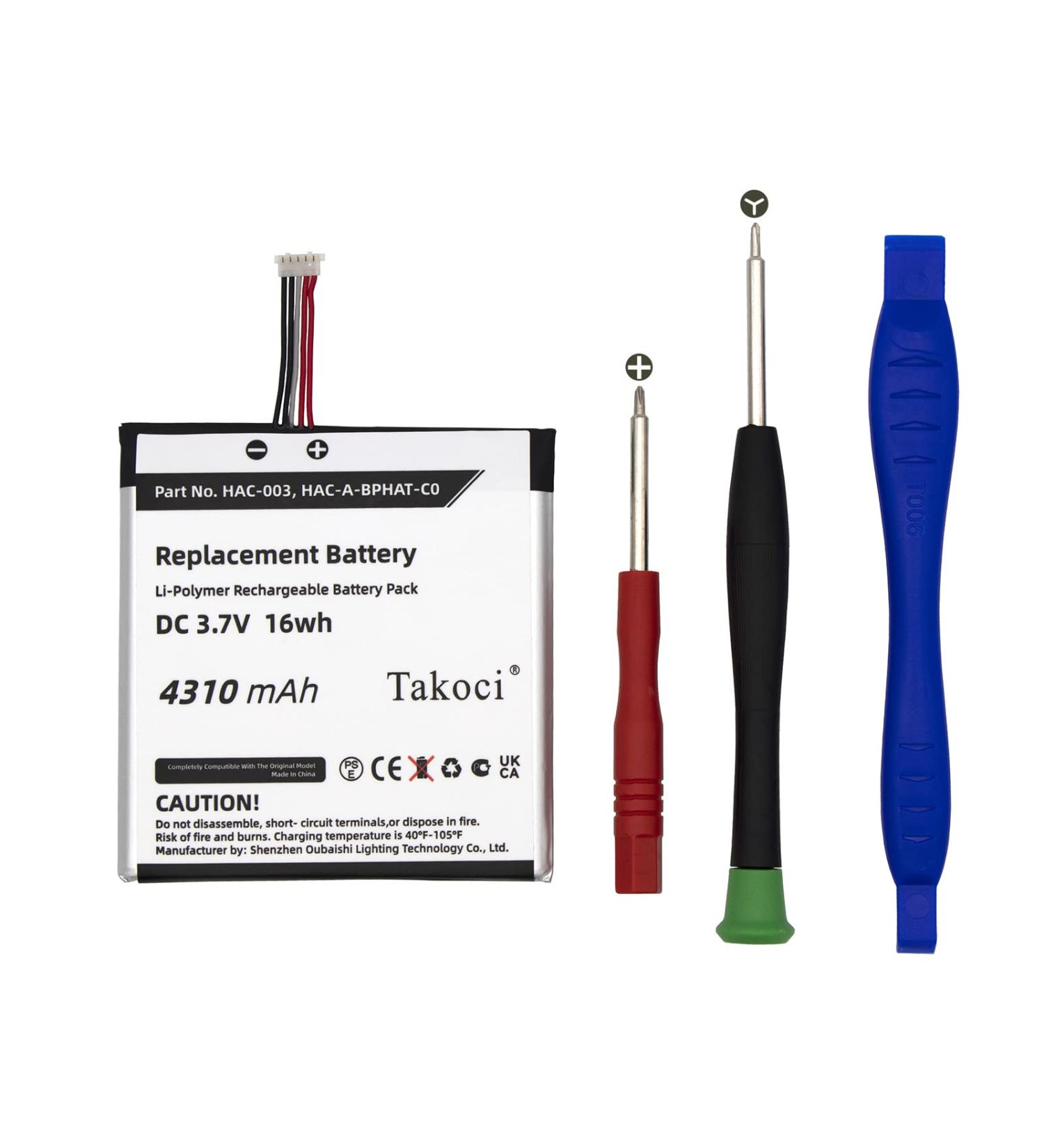 Replacement Battery for HAC-S-JP/EU-C0 HAC-001 - 3.7V 4600mAh | Compatible with HAC-003 & HAC-A-BPHAT-C0 - Buy Online on SooperMarket.com