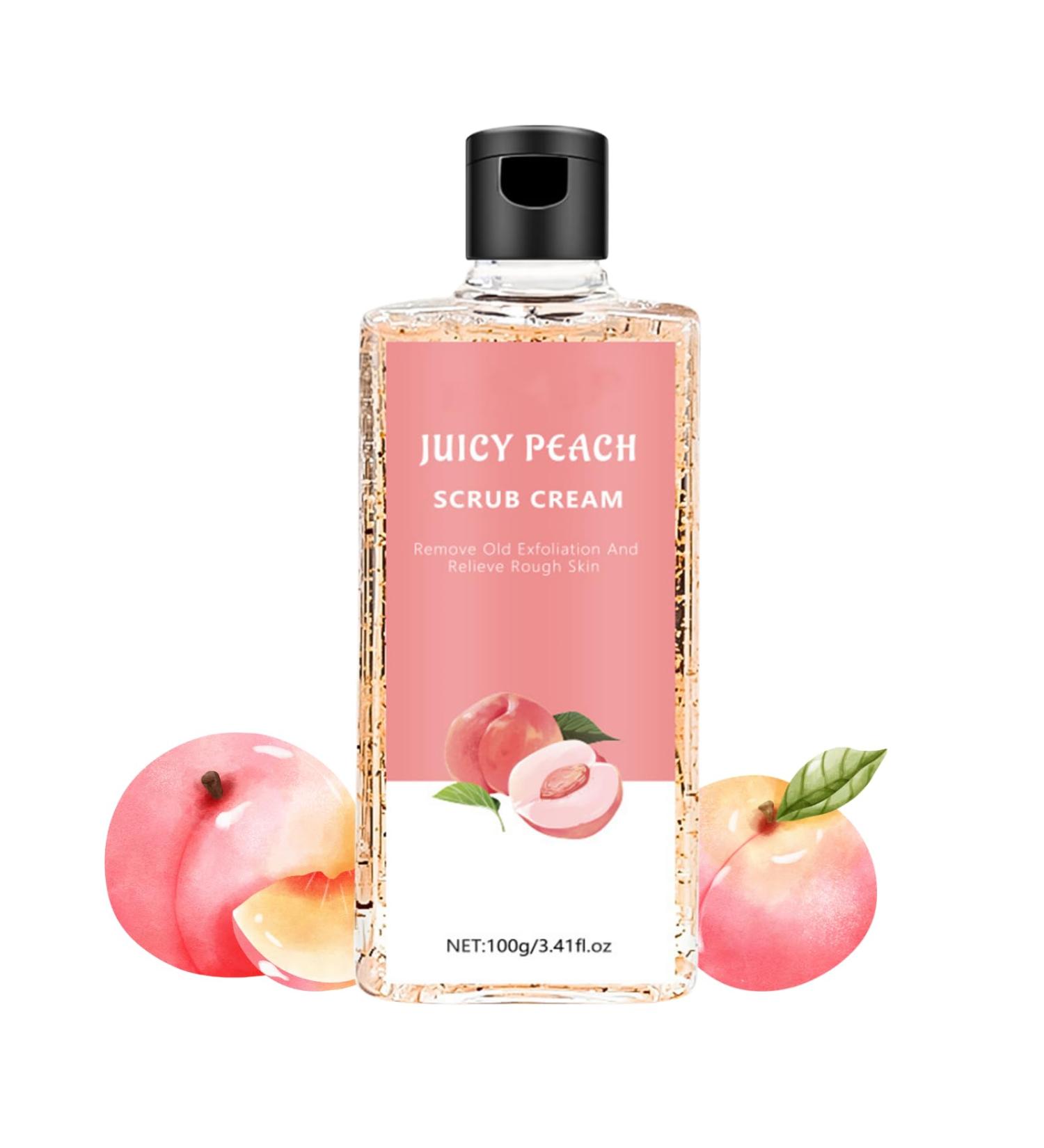 Body Scrub Juicy Peach Body Exfoliator Hand Scrub Exfoliating Scrub Improve Dark Spots Deep Cleansing & Exfoliating for Legs Nourishing and Moisturizing For All Skin Types - Buy Online on SooperMarket.com