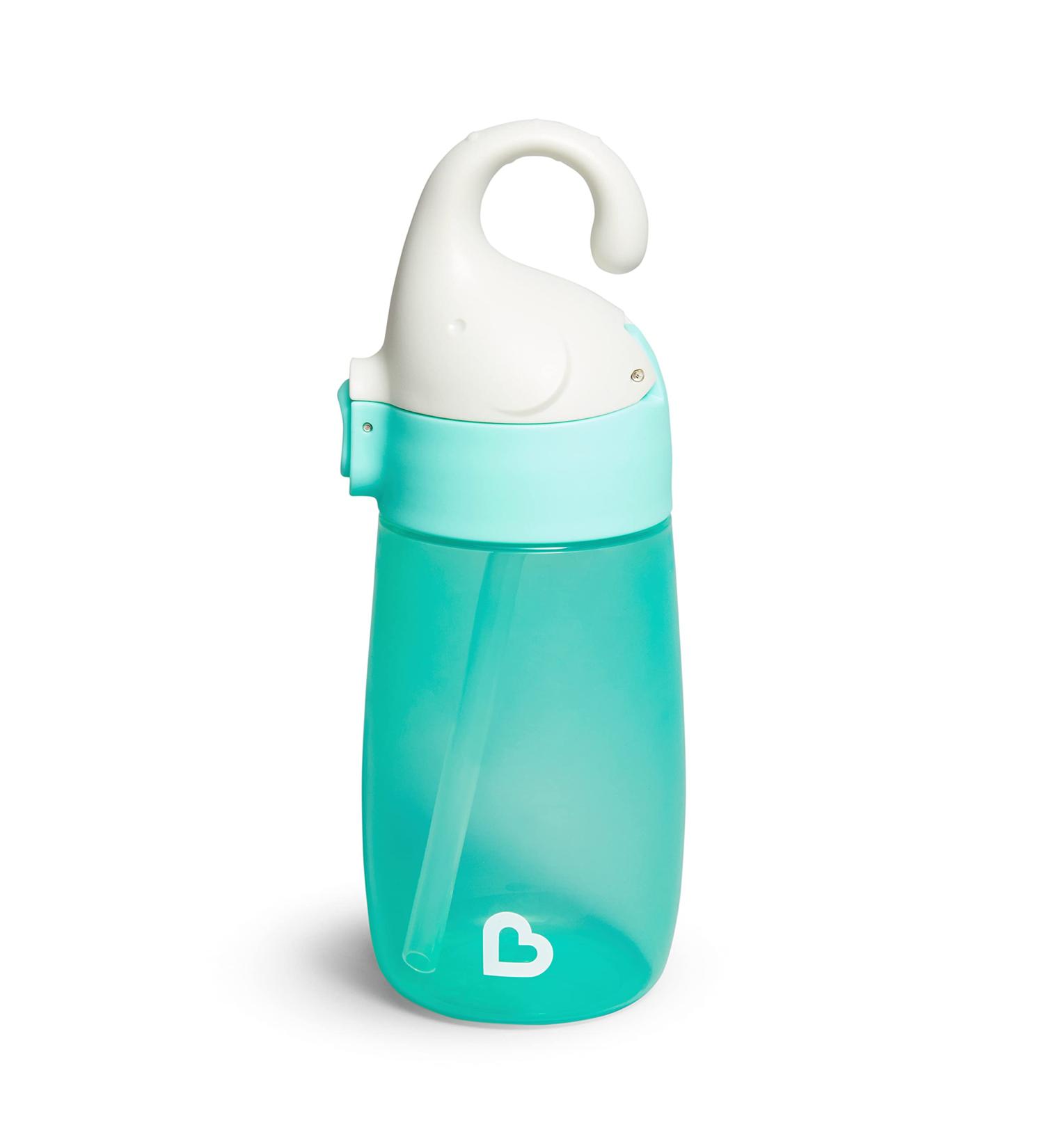 Munchkin Flip n Lock Elephant Toddler Straw Cup 12oz - Mint | 1 Pack - Buy Online on SooperMarket.com
