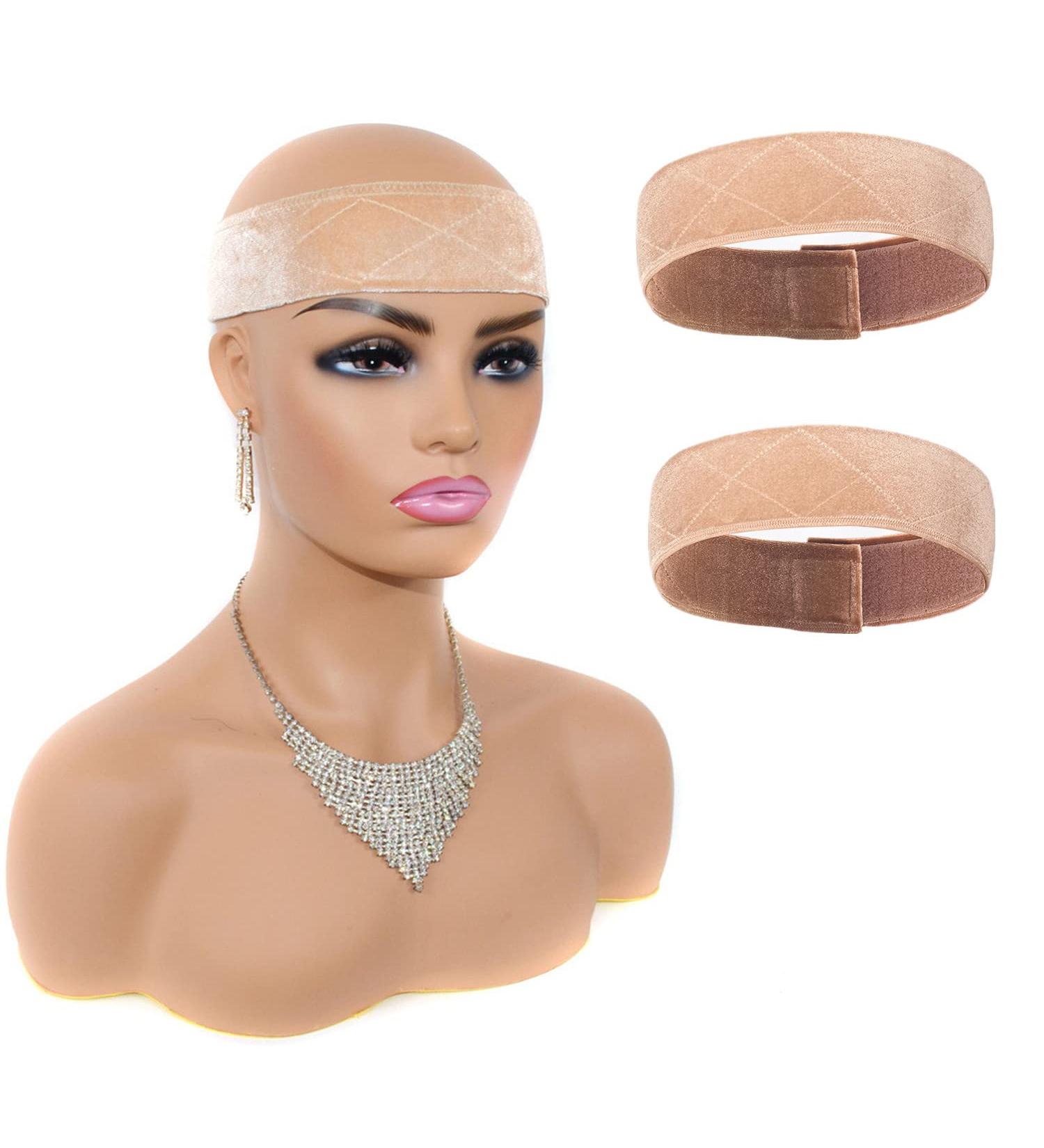 Shop Slip-Resistant Velvet Wig Bands - 2 Pack Adjustable Handle Bands for Women | International Shipping Available - Buy Online on SooperMarket.com