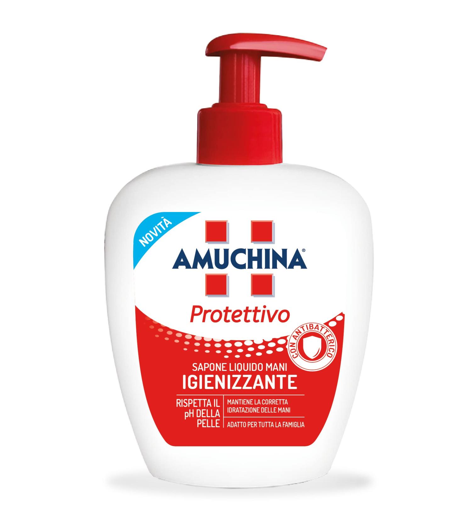 Buy Amuchina Protection Soap 250ml - Effective Antimicrobial Cleanser for Global Shipping - Buy Online on SooperMarket.com