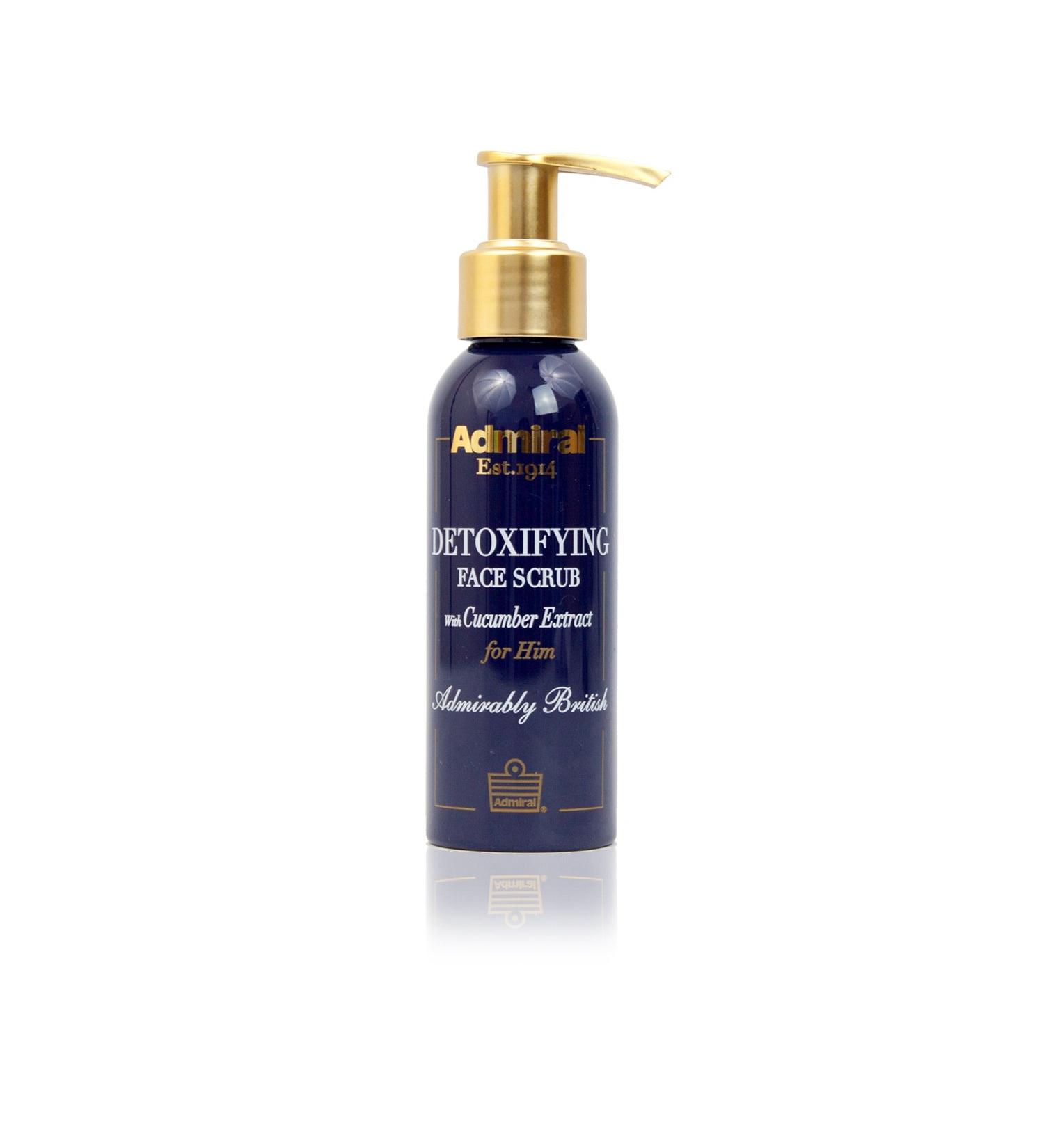 Admiral Male Grooming Detoxifying Facial Scrub with Cucumber Extract 3.4 Ounce