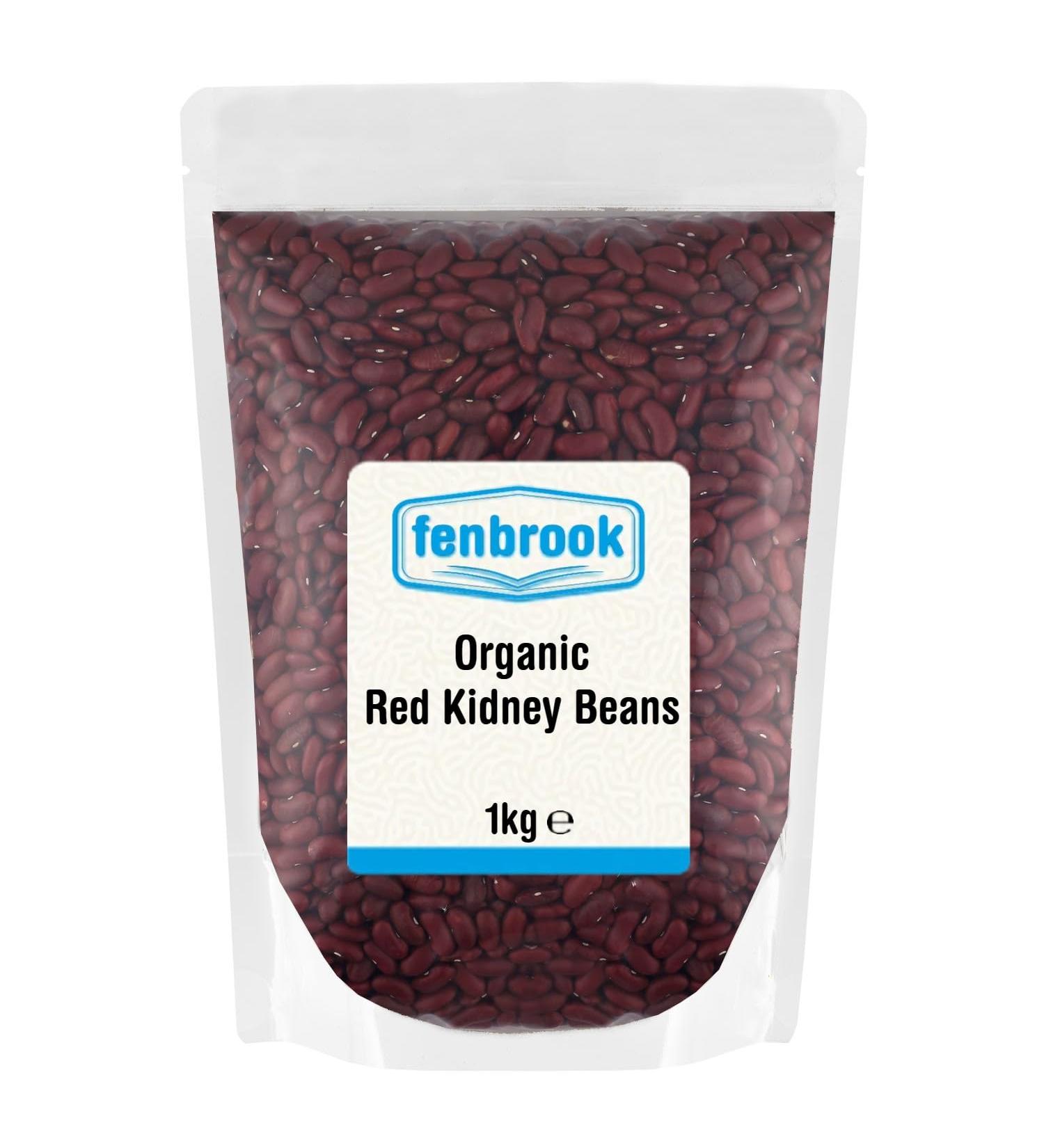 Organic Red Kidney Beans 1kg | Certified Organic by Fenbrook Organic - Buy Online on SooperMarket.com