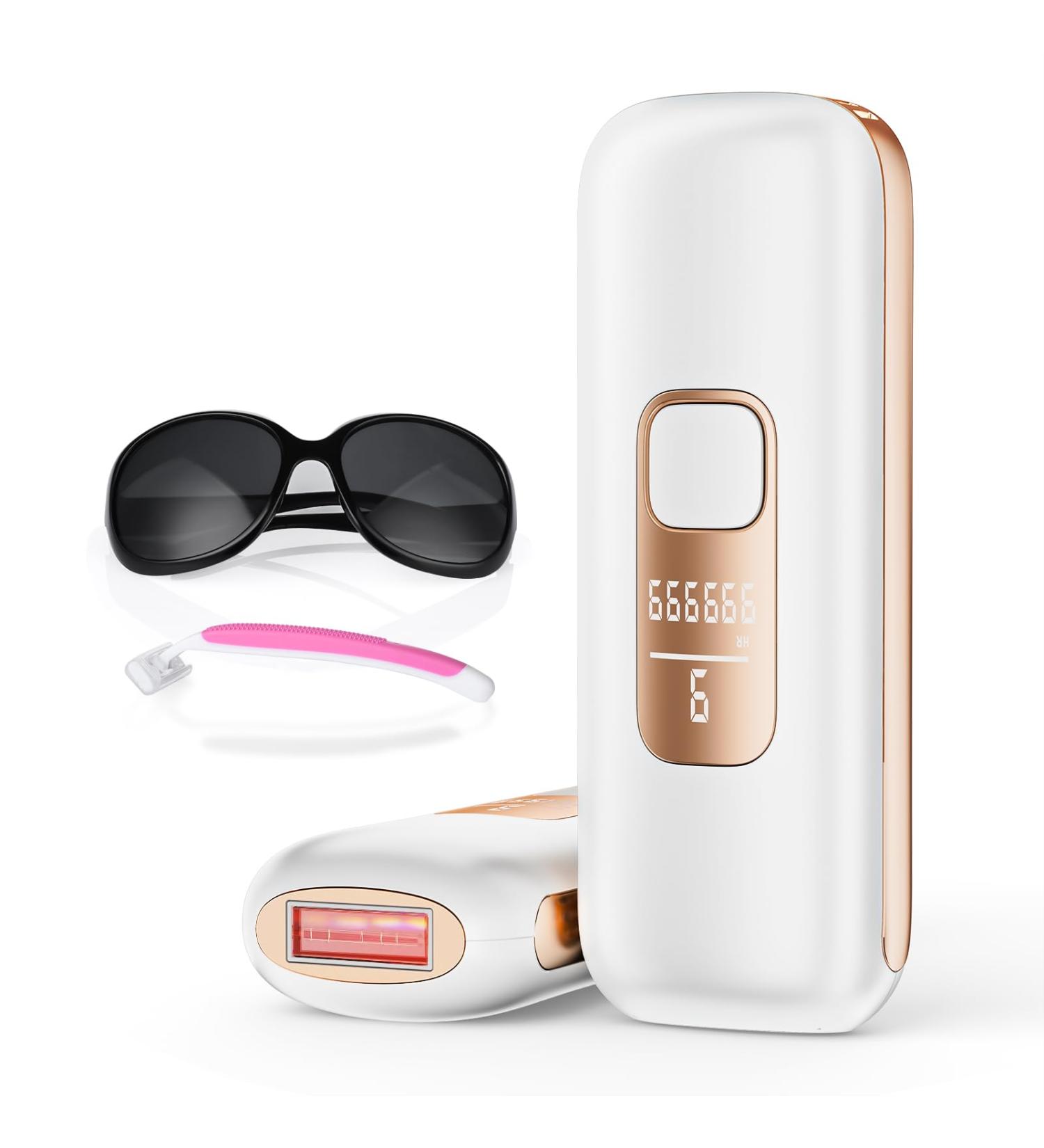 Aopvui IPL At-Home Hair Removal Device for Men & Women - 999 999 Flashes for Permanent Hair Removal | Safe & Effective Hair Remover for Arms Legs Back & Full Body - Buy Online on SooperMarket.com