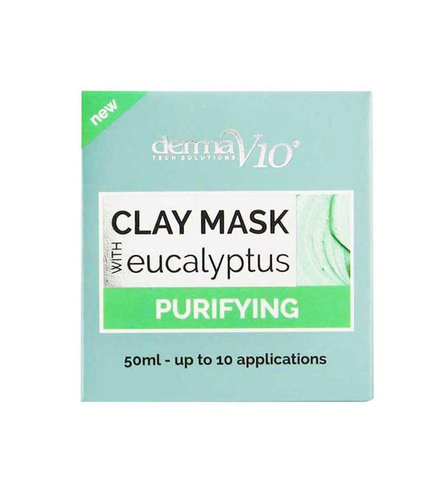 Derma V10 Clay Mask with Eucalyptus Purifying 50ml