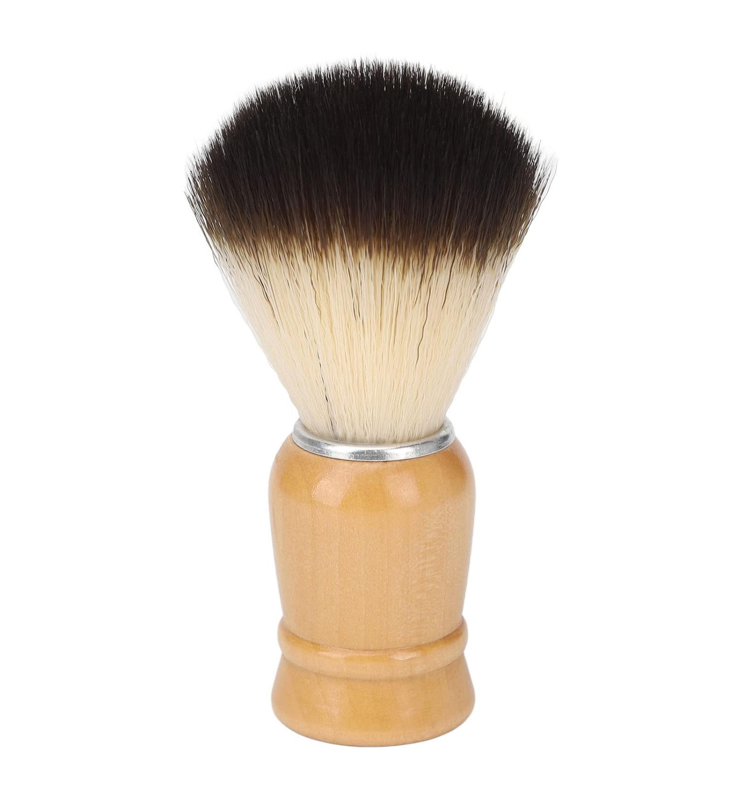 Men's Beard Brush | Nylon Foam Brush with Wooden Handle | Beard Care for Daily Use - Buy Online on SooperMarket.com