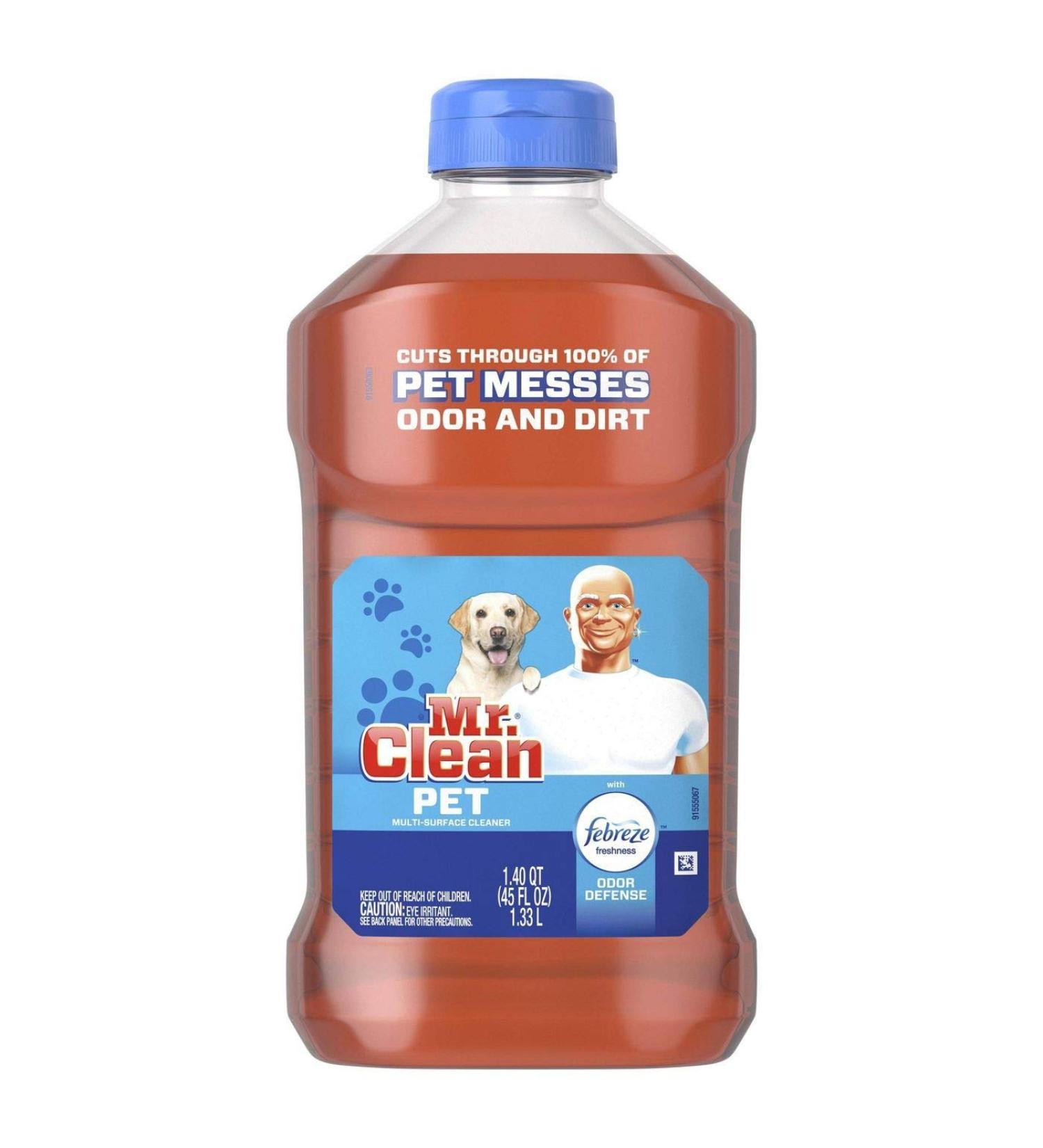 Mr. Clean All Purpose Multi-Surface Pet Liquid Cleaner with Febreze - Odor Defense 45 oz (Pack of 3) | Effective Odor Eliminator for Homes & Pets - Buy Online on SooperMarket.com