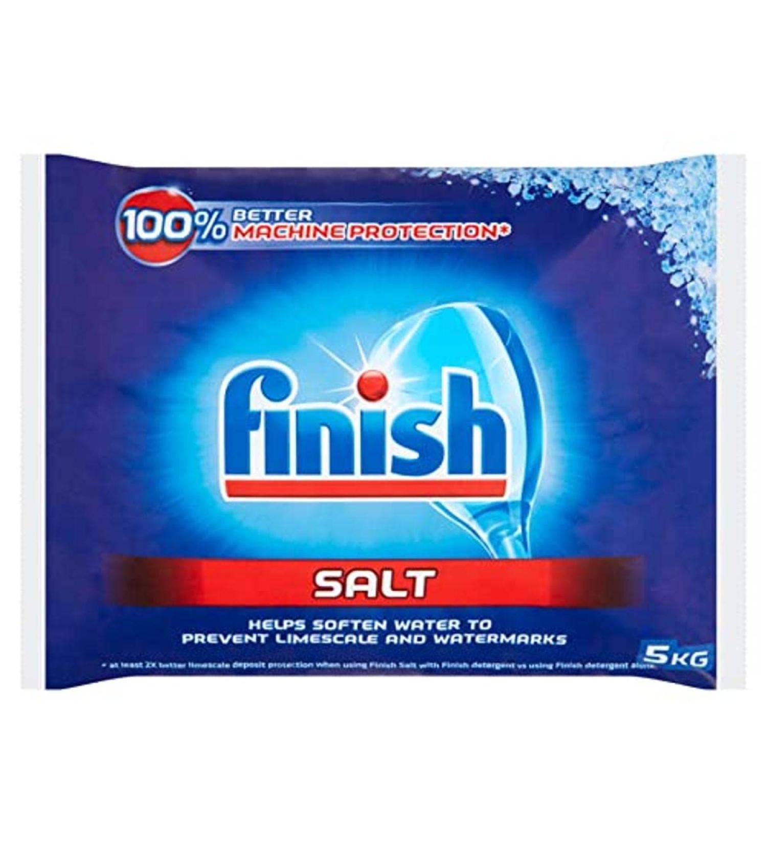 Finish Dishwasher Salt Box 5kg Prevents Limescale Build Up Effective against Hard Water - Buy Online on SooperMarket.com