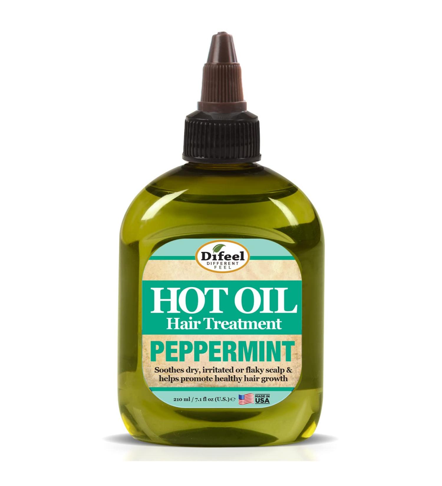 Difeel Peppermint Hot Oil Treatment for Dry Scalp - 7.1 oz | Soothes Irritation & Flakes - Buy Internationally - Buy Online on SooperMarket.com