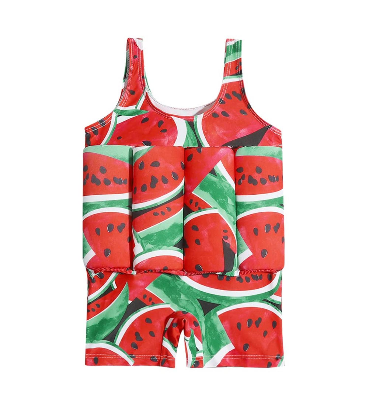 IWEMEK Kids Swimming Float Jacket | One Piece Bathing Suit for Baby Boys Girls | Buoyancy Aid Swimwear Vest | Red Watermelon | 6-12 months - Buy Online on SooperMarket.com