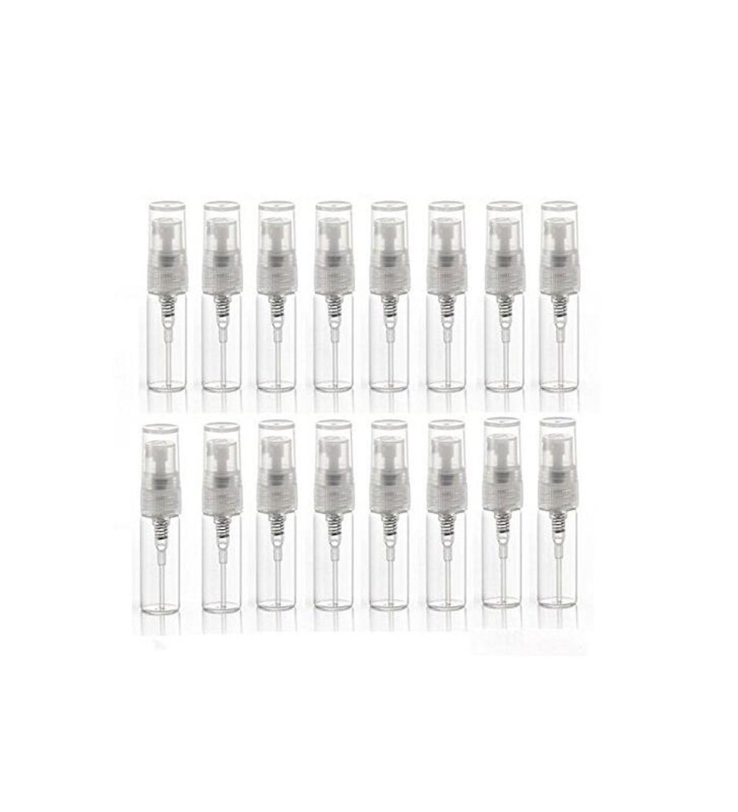 20Pcs Portable Clear 5ml Glass Atomizer Spray Bottles - Refillable Travel Perfume Containers | Must-Have Makeup Tool - Buy Online on SooperMarket.com