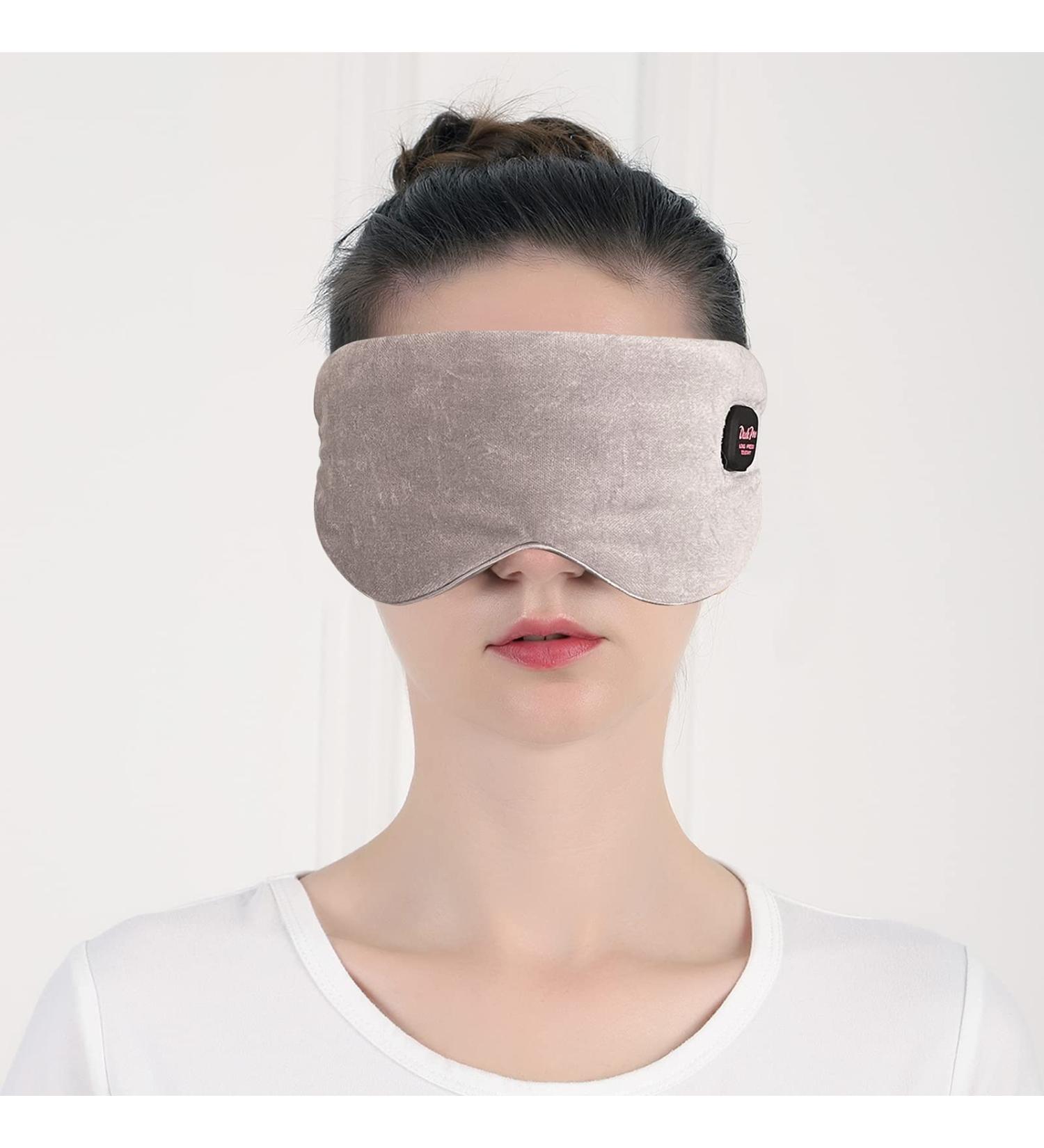 Heated Eye Mask - Deckpro Steam Warm Compress Therapy, USB Rechargeable, Adjustable Strap - Silk Travel Eye Mask for Dark Circles, Puffiness, and Fatigue - Gray - Buy Online on SooperMarket.com
