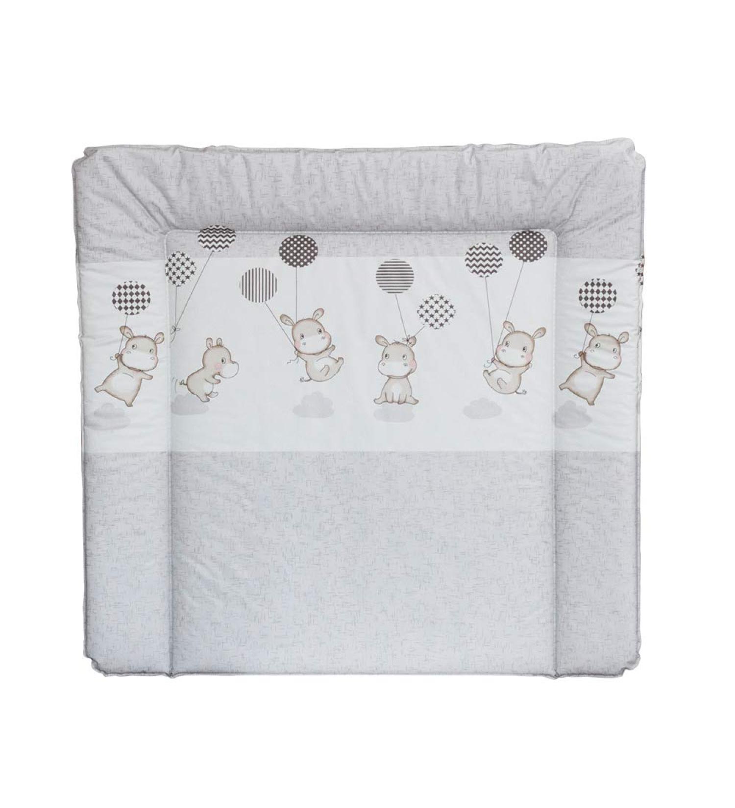 Buy 77 x 73 cm Changing Pad - Washable Hippo Gray Eco-Friendly Design for 80 cm Wide Dressers | New Swedish Design & Puckdaddy - Buy Online on SooperMarket.com
