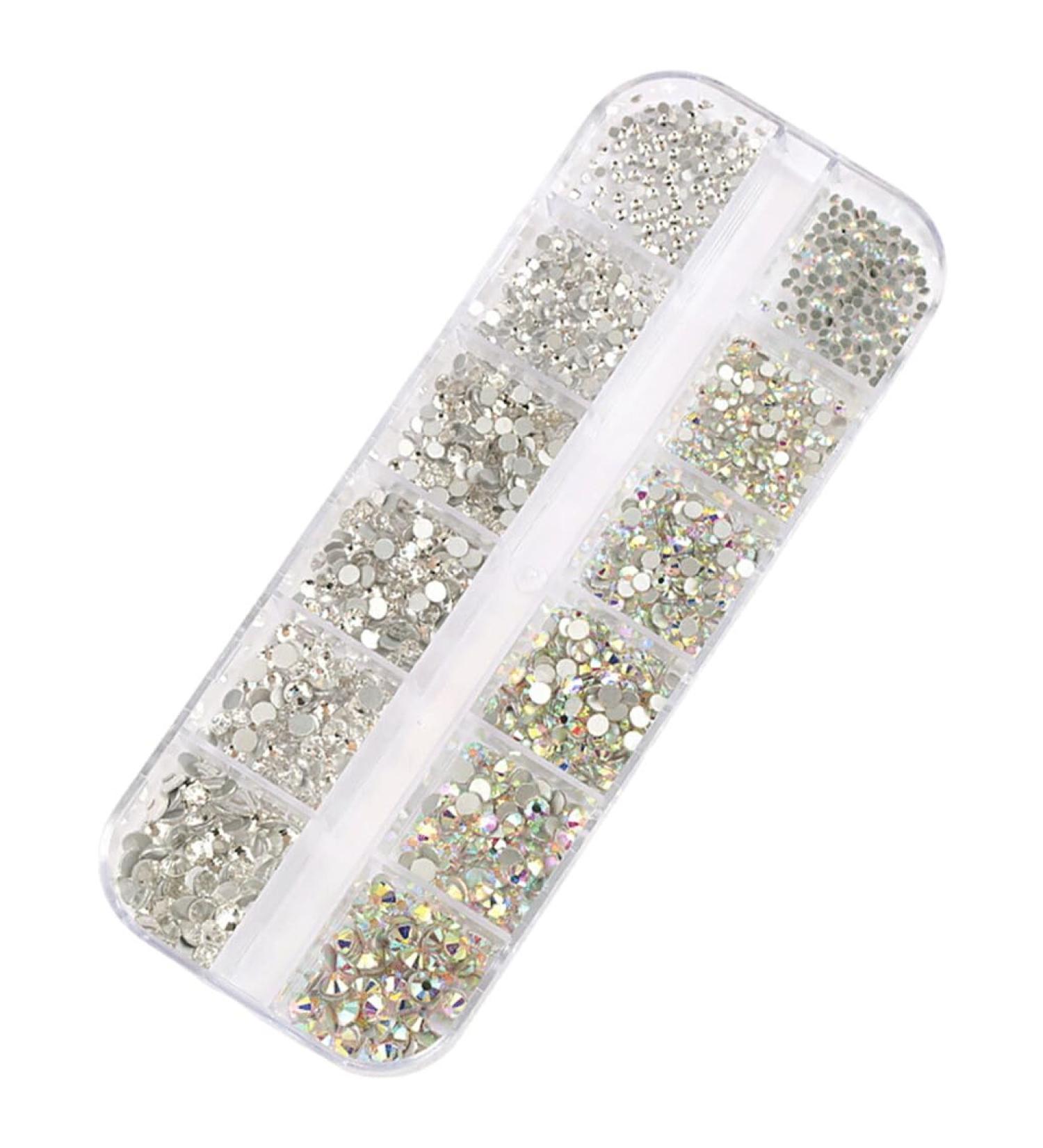 Dajidafu 1 Bag Glass Crystal Eye-catching Flat Bottom Perfect Match Personalized Nail Rhinestones Sweet Gift for Mobile Phone Type 3 - Buy Online on SooperMarket.com