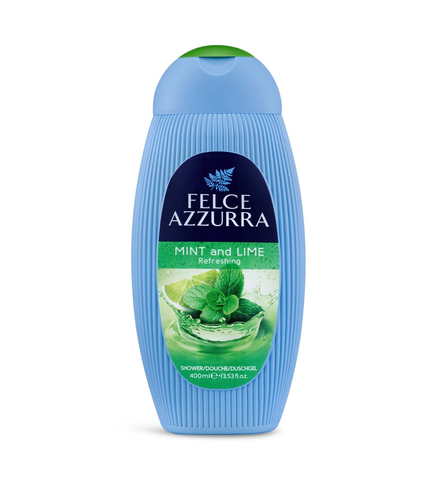 Felce Azzurra Mint & Lime Shower Gel - Intense Formula, 13.5 Oz - Buy Online on SooperMarket.com