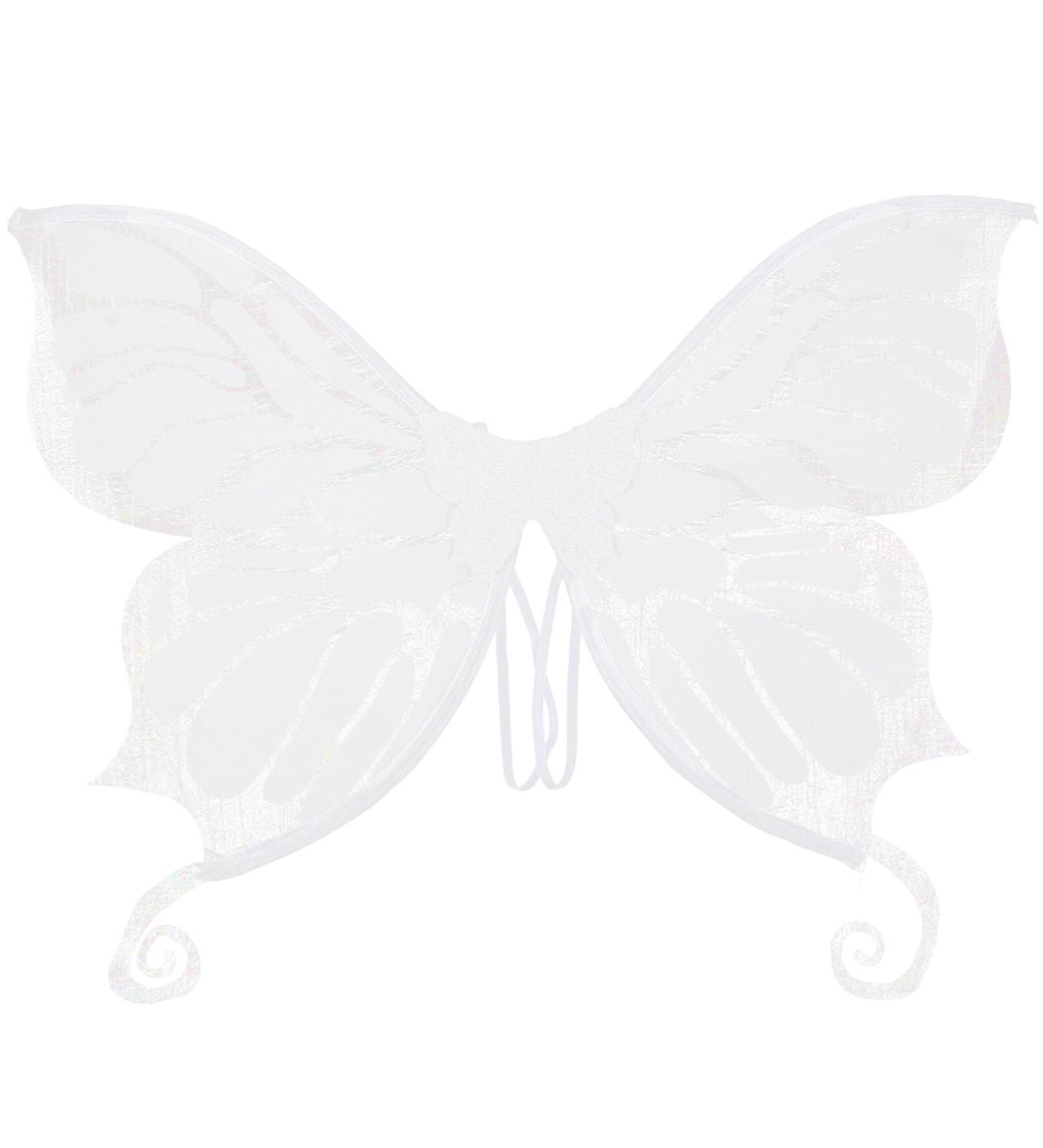 ibasenice Girls Wings Fairy Wings Butterfly Wing Dress Up Butterfly Wing Prop Elegant Style Butterfly Wing White - Buy Online on SooperMarket.com