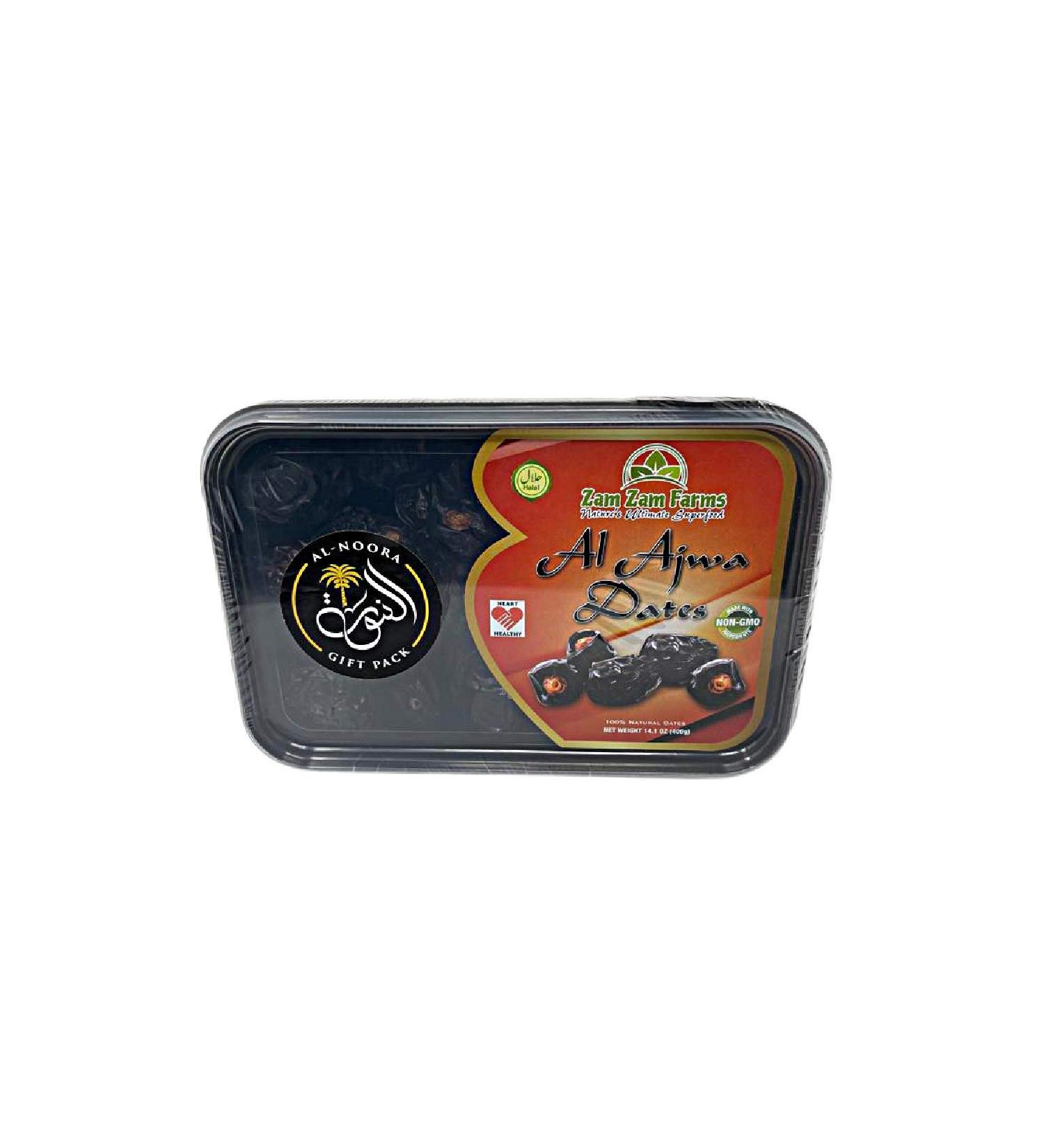 Al Ajwa Dates 400g - Premium Quality from Saudi Arabia | Al-Noora Gift Wrap Included - Buy Online on SooperMarket.com