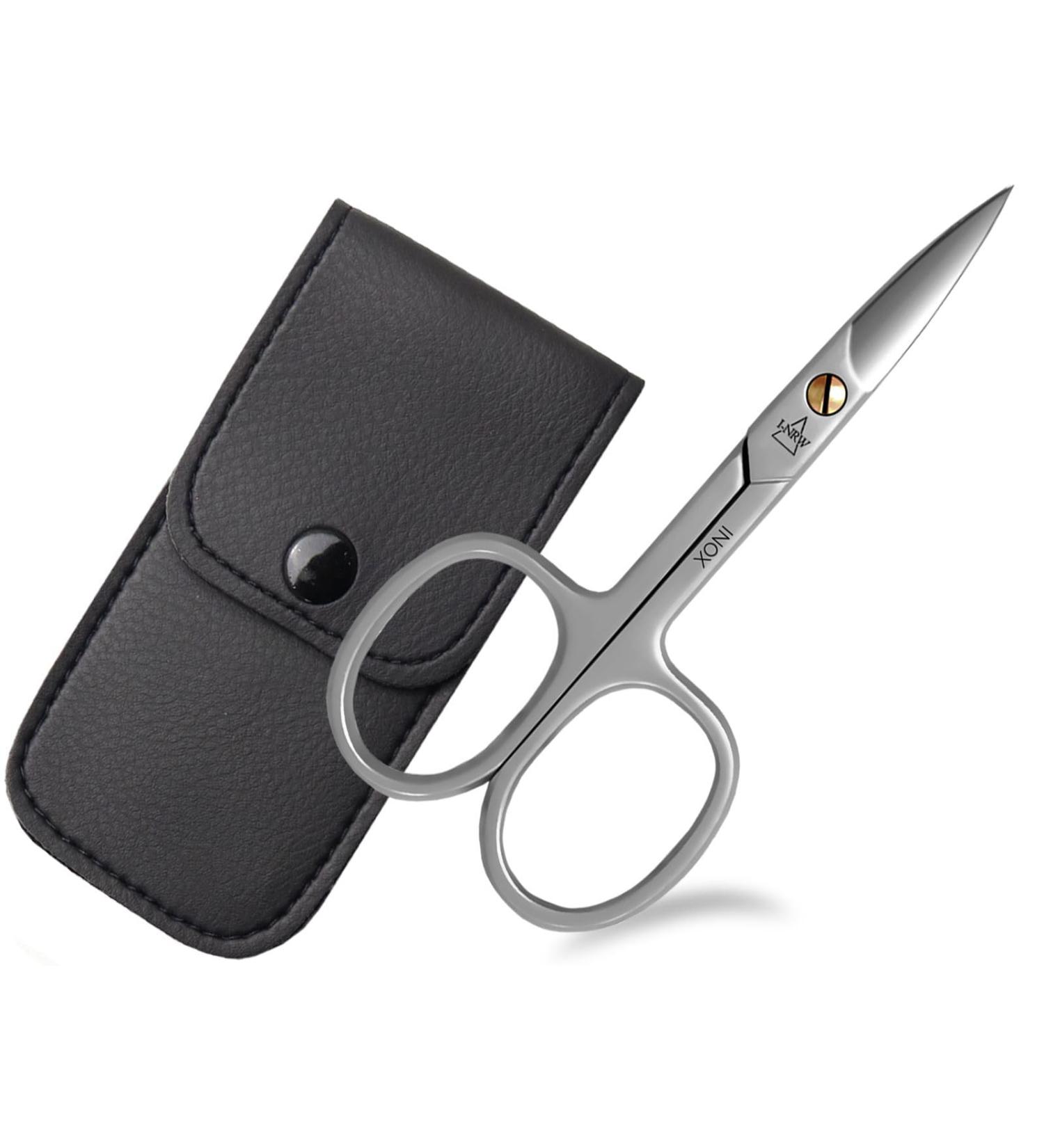 Premium Stainless Steel Nail Scissors for Fingernails & Toenails - Curved Extra Sharp with Protective Case (9 cm) - Buy Online on SooperMarket.com