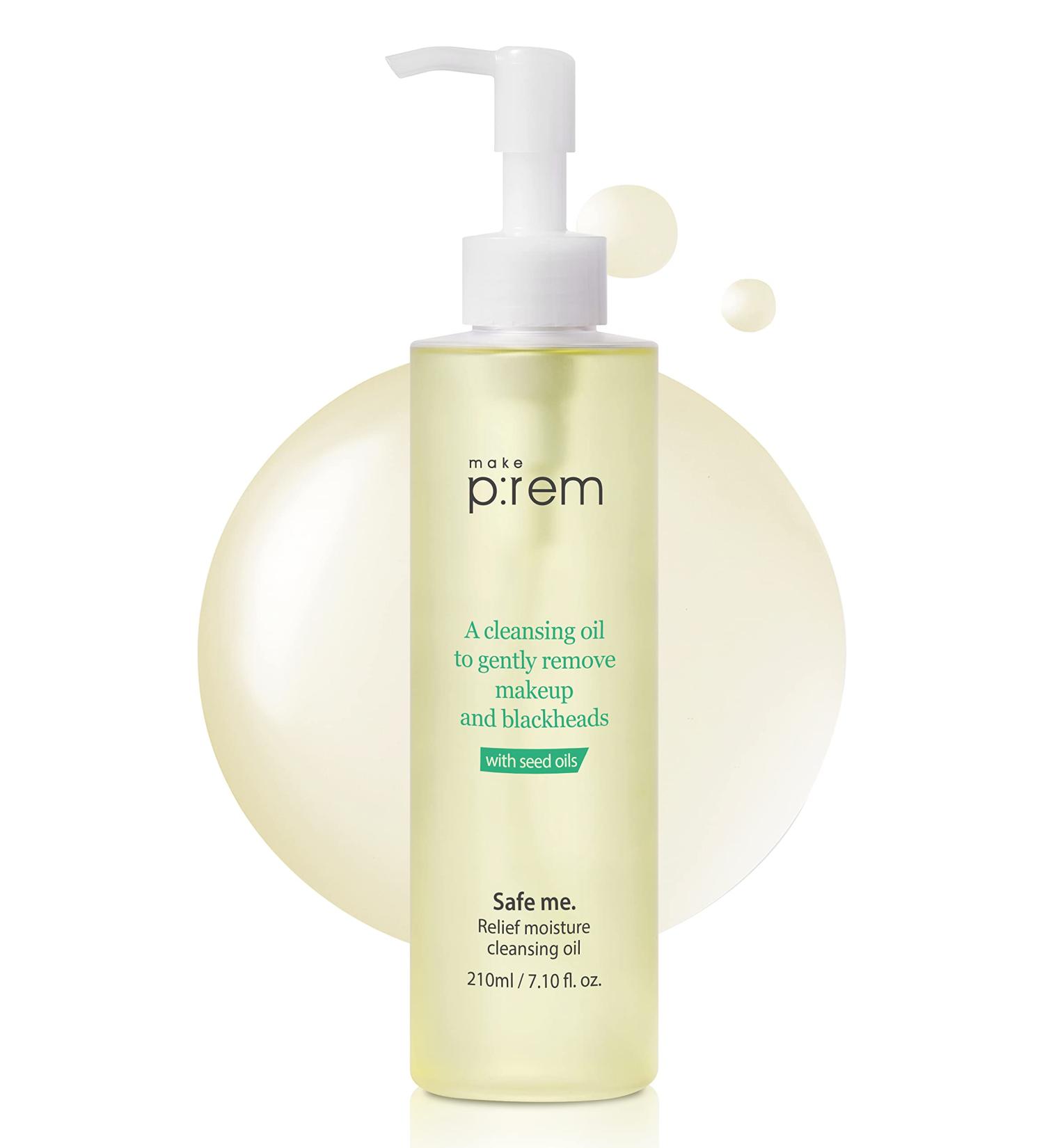 MAKEPREM Safe me Cleansing Oil 7.1 Fl Oz - PHA Formula Makeup Remover & Blackhead Removal - Buy Online on SooperMarket.com