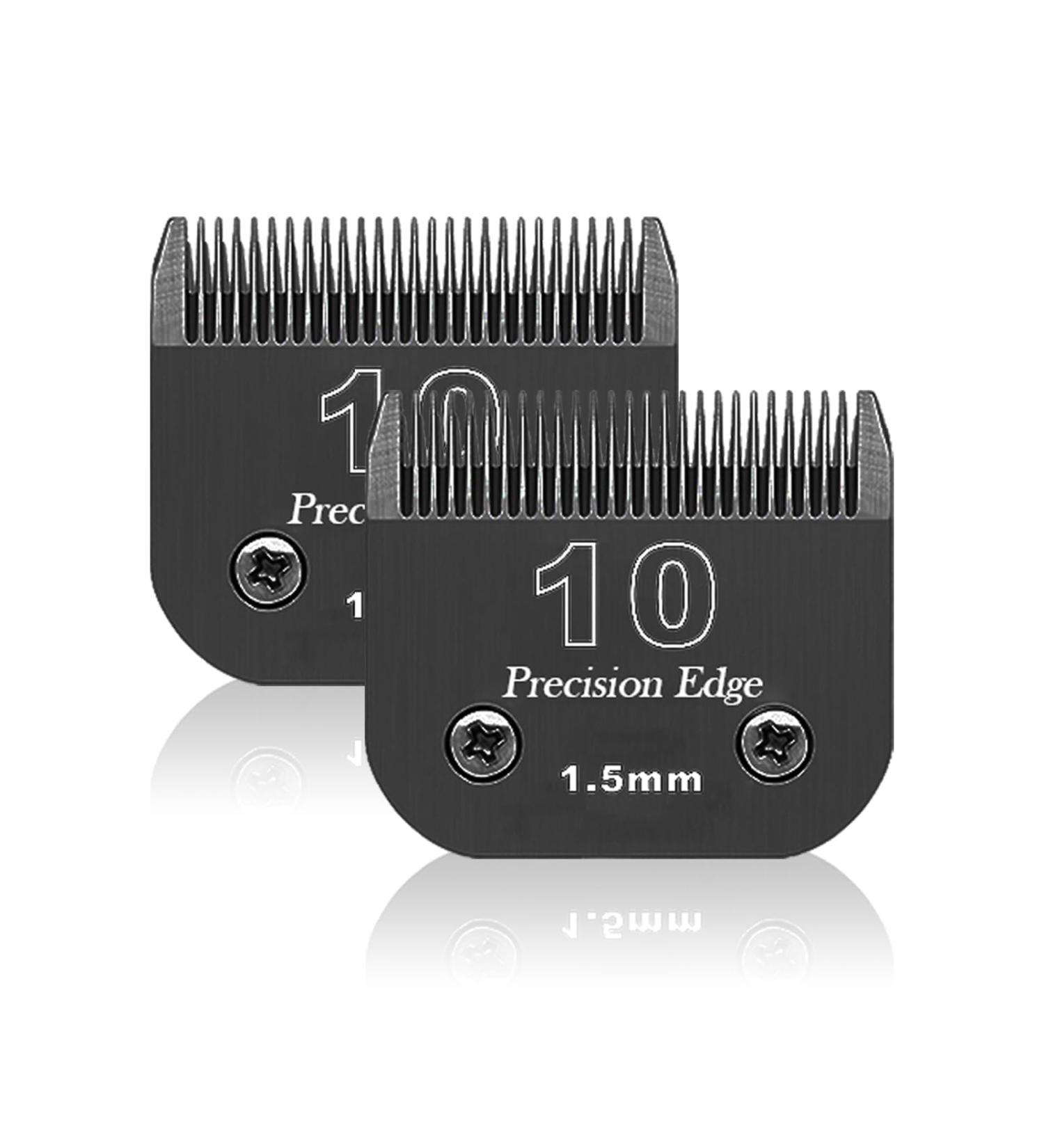 Replacement Knife for Dog Clippers - Compatible with Heiniger Moser Max45 Andis Easter A5 - Size 10 1.5 mm Cutting Length 2 Pieces Black  High-Quality Dog Grooming Blades for Enhanced Performance - International Shipping Available! - Buy Online on SooperMarket.com