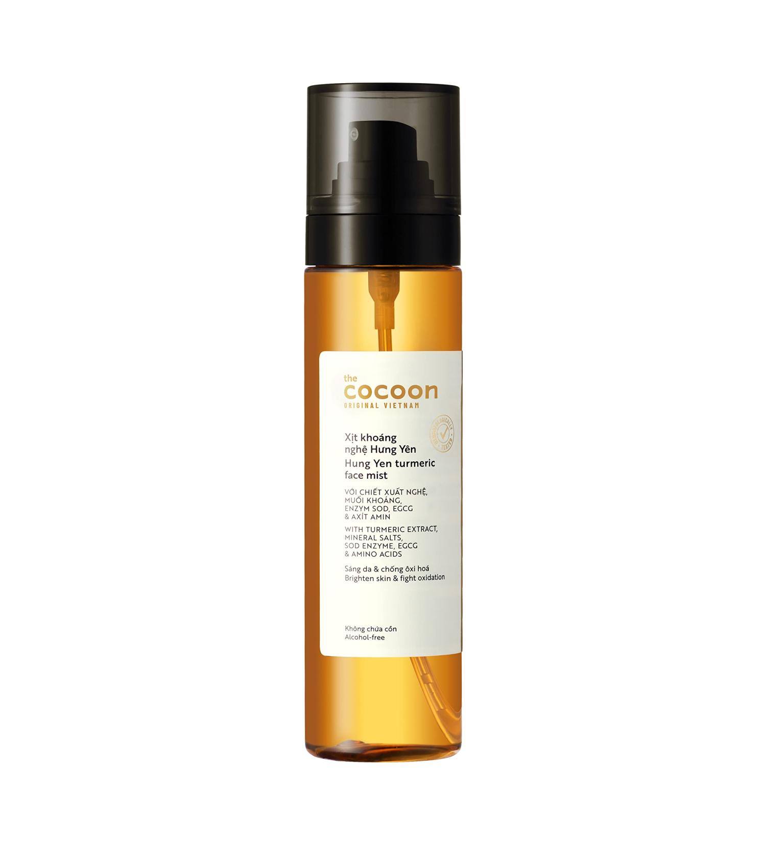 Cocoon Hung Yen Turmeric Face Mist - Soothing & Brightening Skin Spray (4.4 fl oz) | International Shipping Available - Buy Online on SooperMarket.com