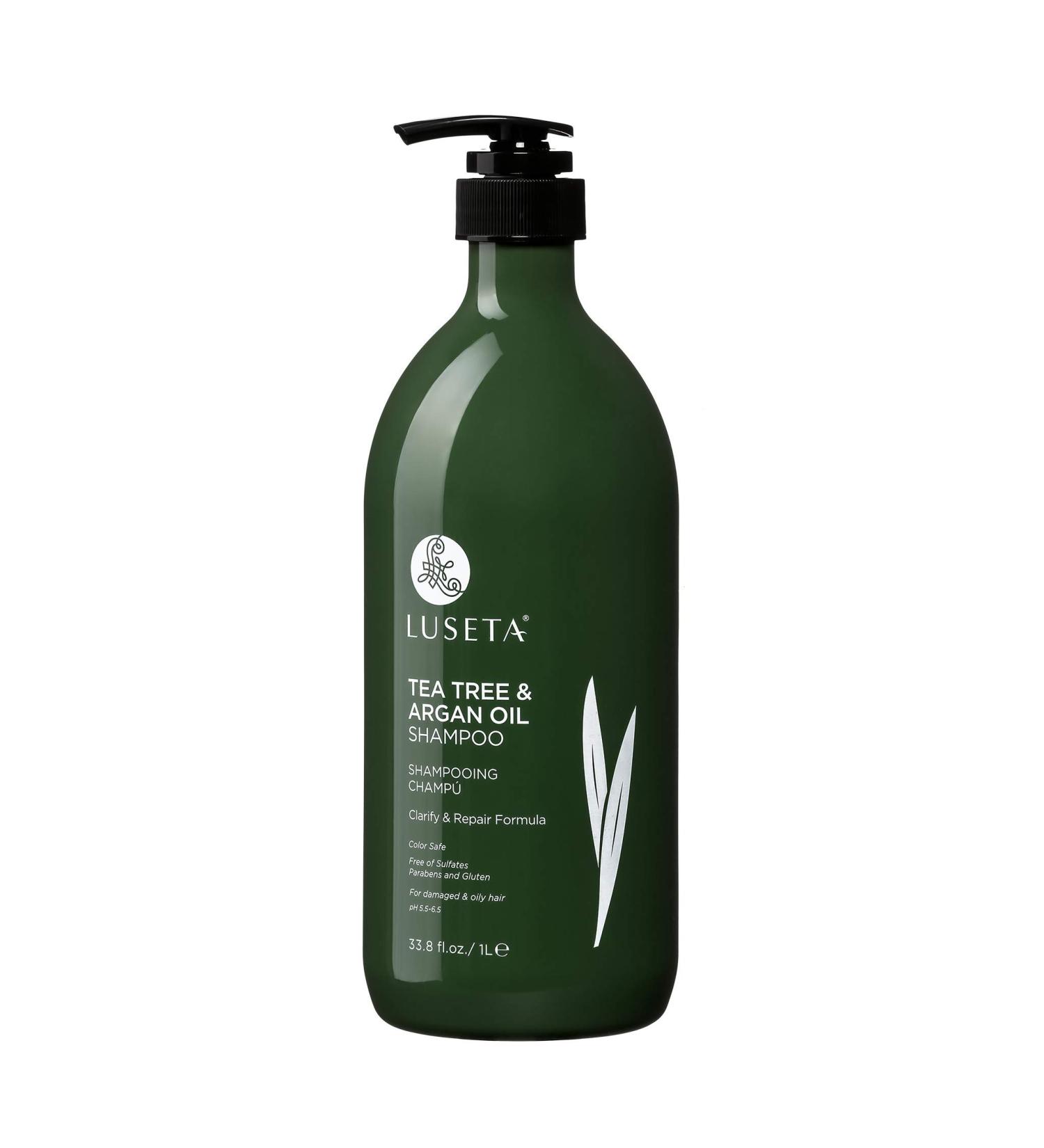 Luseta Tea Tree & Argan Oil Milk Shampoo Color Safe Clarify & Repair Formula 33.8 Fl. Oz.