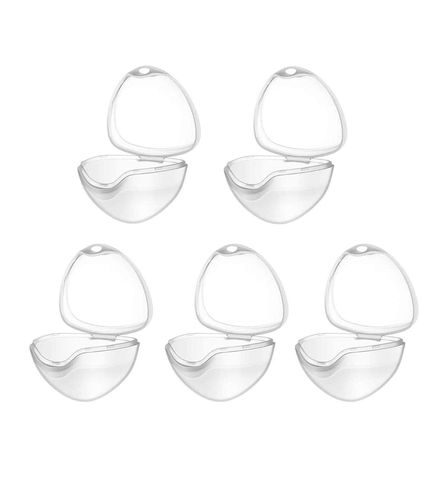 5Pcs Transparent Pacifier Case Holder - BPA-Free Dummy Case for Travel & Home | Durable Nipple Shield Box - Buy Online on SooperMarket.com