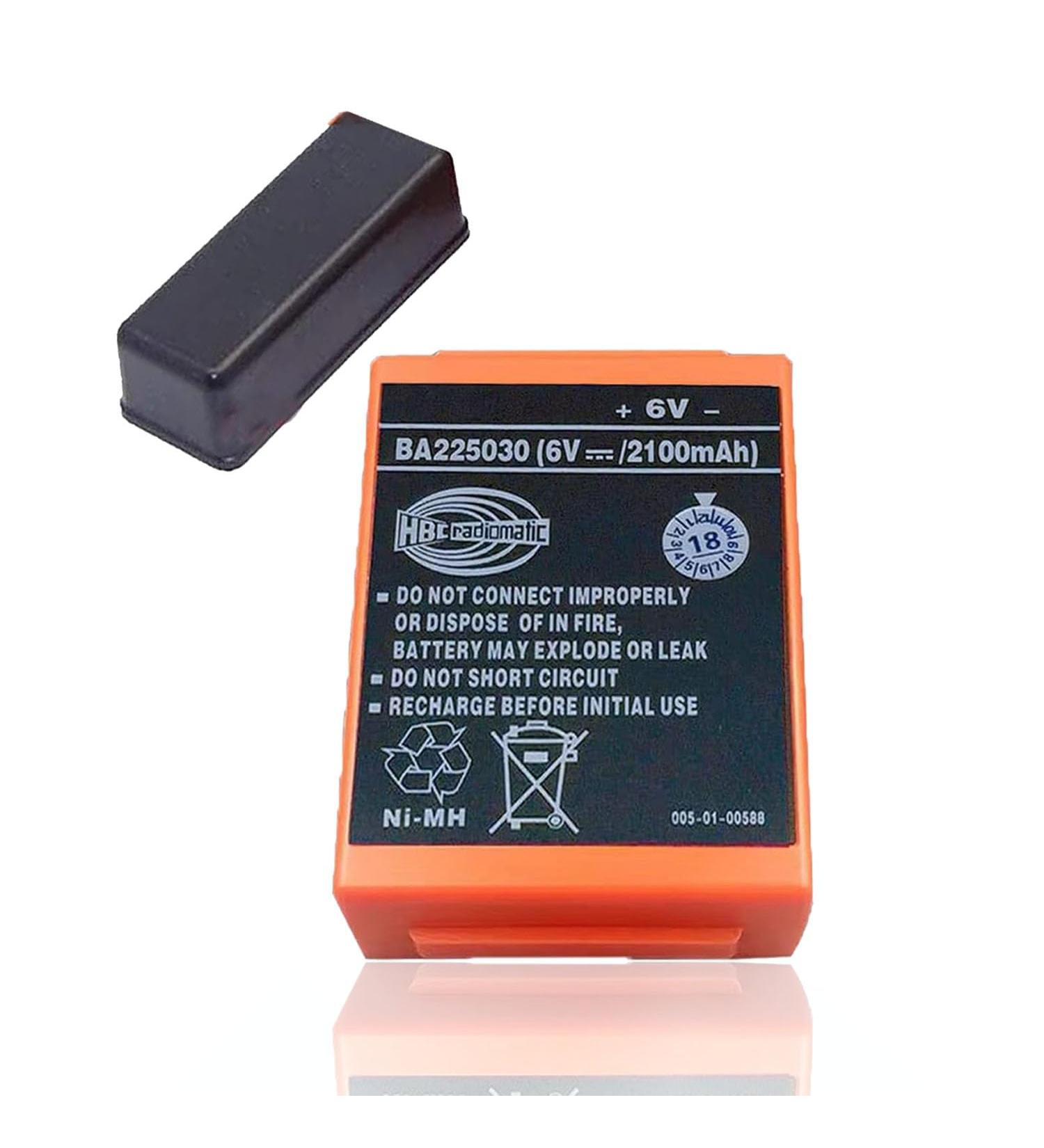 6V 2100mAh HBC Radiomatic BA225030 Rechargeable Battery - Ideal for HBC Crane Remote Control Pump Truck | International Shipping Available - Buy Online on SooperMarket.com