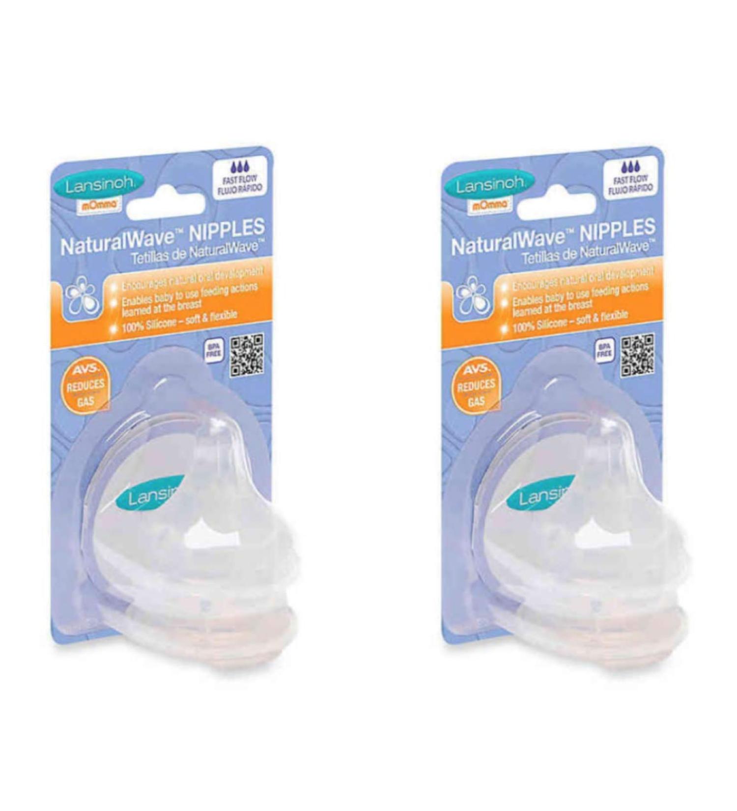 Lansinoh Fast Flow Nipples Pack of 2 (Total 4 units)