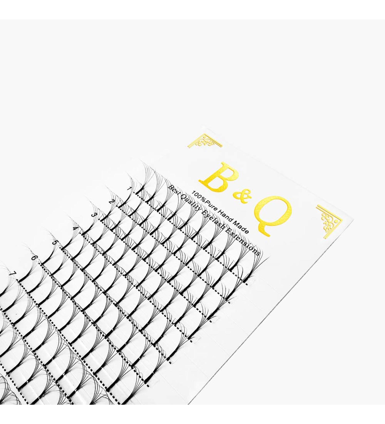 5D-0.10C-14mm Pre Made Fan Eyelash Extensions Long Stem Volume Lashes 0.07 0.10 C/D Curl Russian Lashes - Buy Online on SooperMarket.com