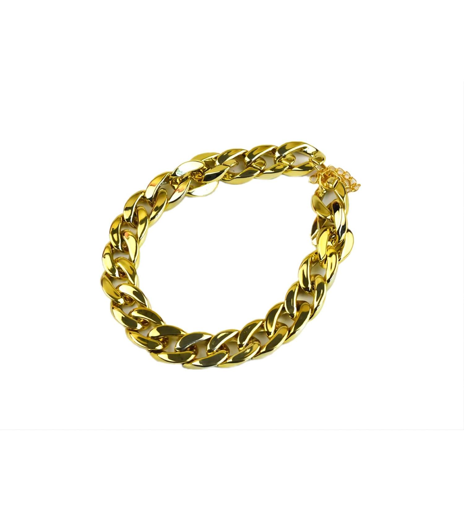 Gold Link Chain Necklace for Small Dogs - 27cm - Lightweight Bling for Chihuahua, Yorkie & Mini Breeds - Cute Pet Jewelry (Gold) - Buy Online on SooperMarket.com