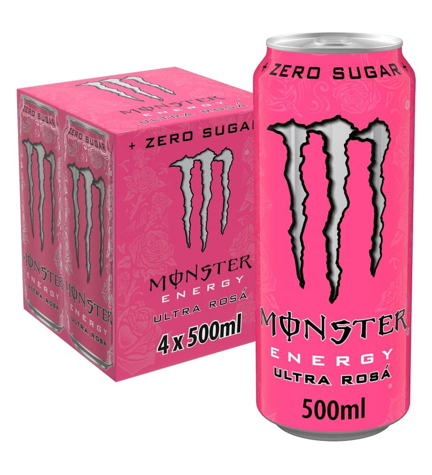 Monster Energy Ultra Rosa 4 x 500 ml - Buy Online on SooperMarket.com