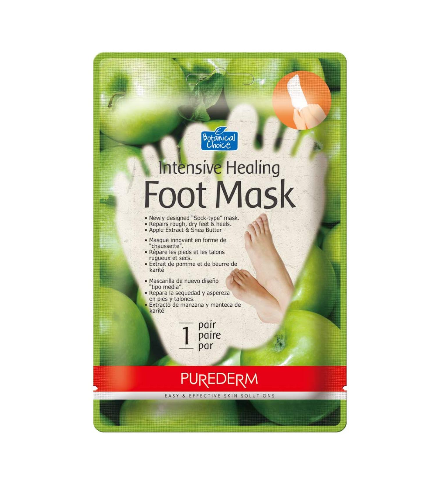 PUREDERM Intensive Healing Foot Mask Apple
