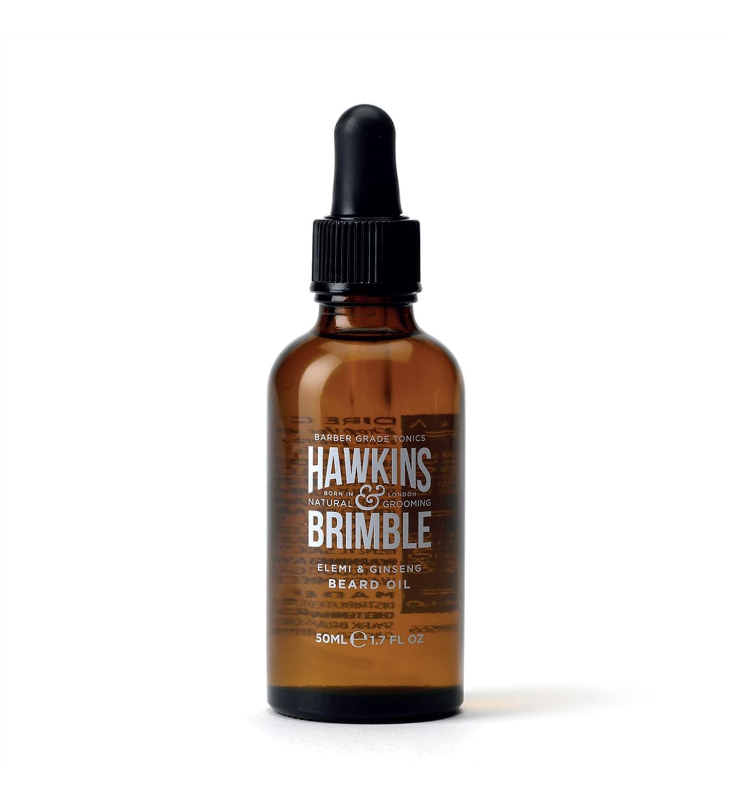 Hawkins & Brimble Beard Oil for Men - Promotes Growth, Repairs with Argan & Olive Oil - Shea Butter & Vitamin E for Beard Care - Buy Online on SooperMarket.com